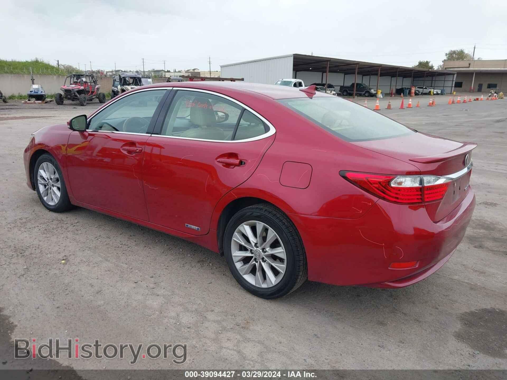 2013 LEXUS ES 300H - VIN: JTHBW1GG2D2012188 - Фото 3