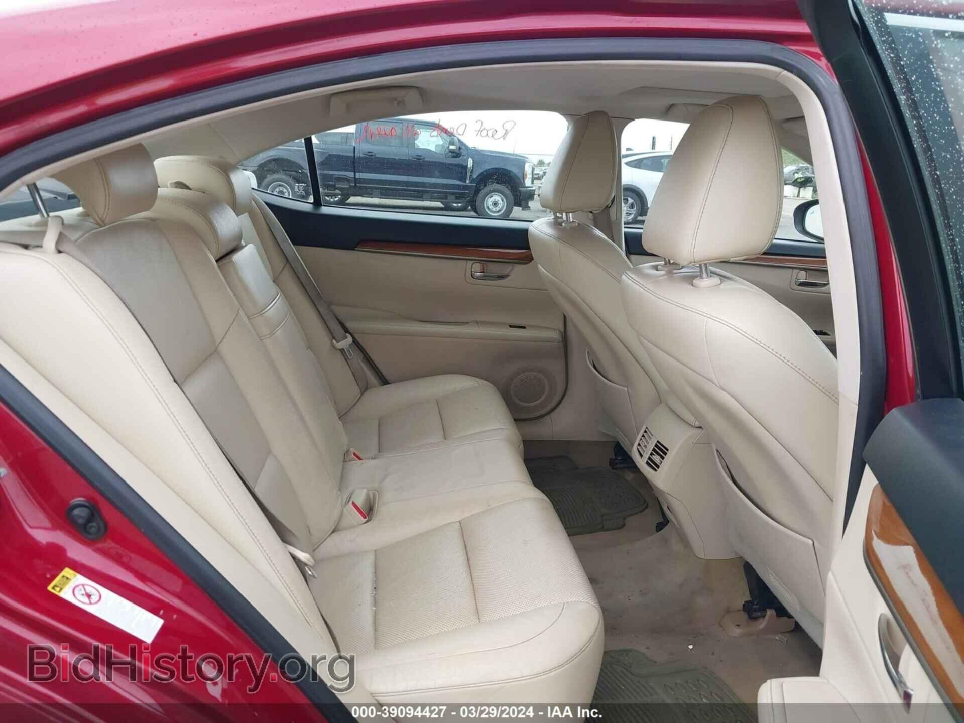 2013 LEXUS ES 300H - VIN: JTHBW1GG2D2012188 - Фото 8
