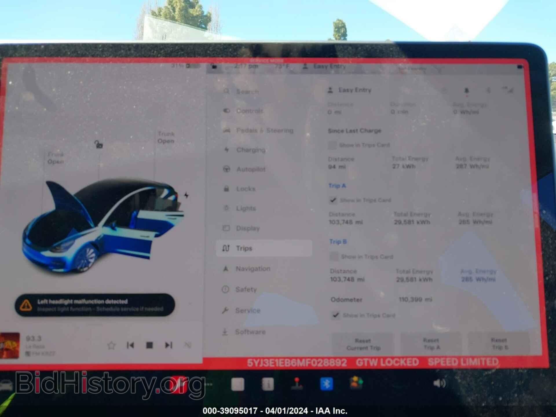 2021 TESLA MODEL 3 - VIN: 5YJ3E1EB6MF028892 - Фото 7