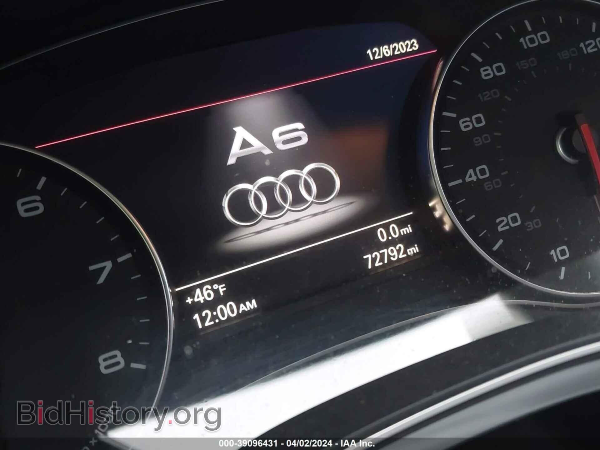 2012 AUDI A6 - VIN: WAUGGAFC0CN046563 - Фото 7