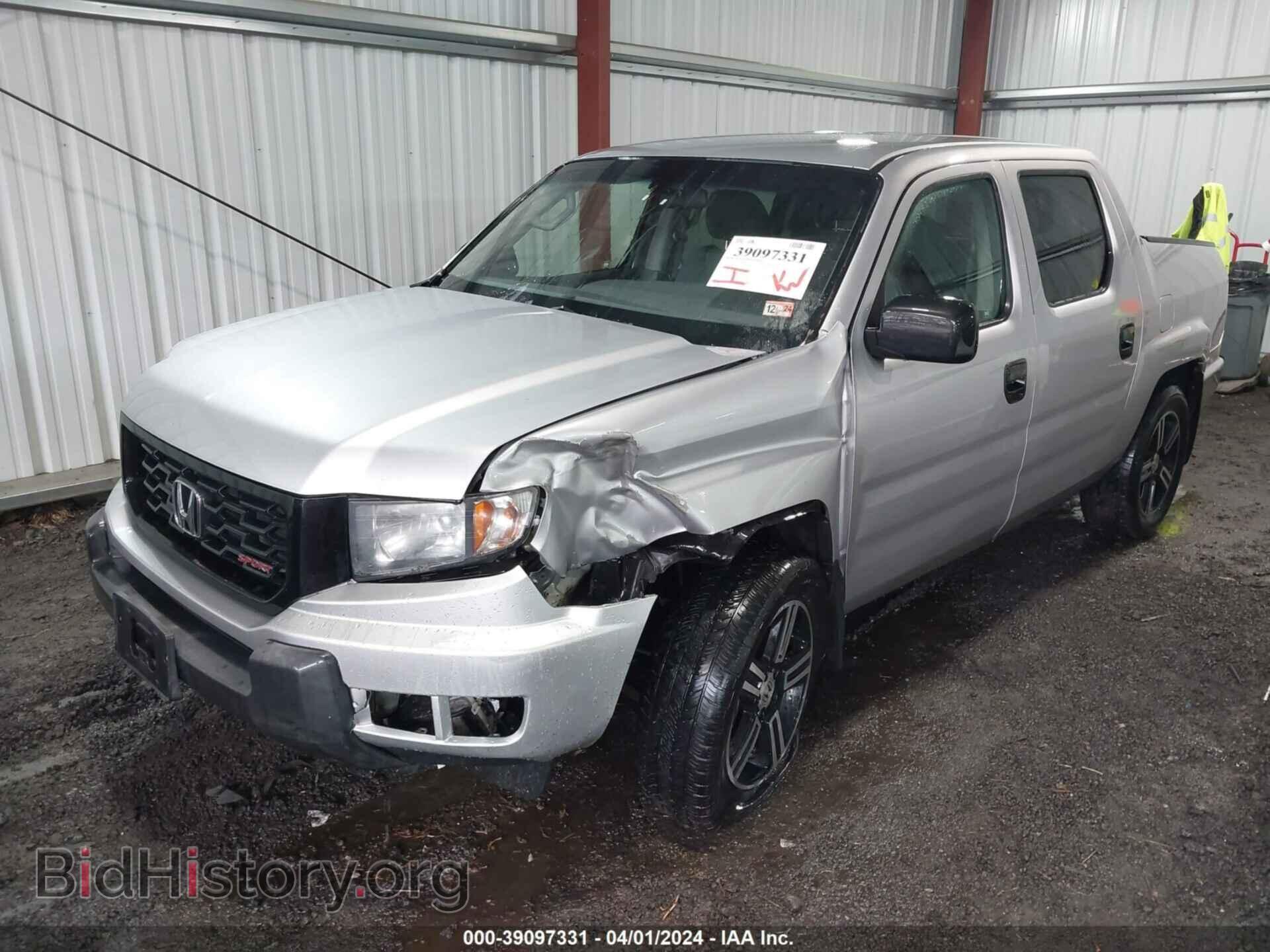 2012 HONDA RIDGELINE - VIN: 5FPYK1F78CB456106 - Фото 2