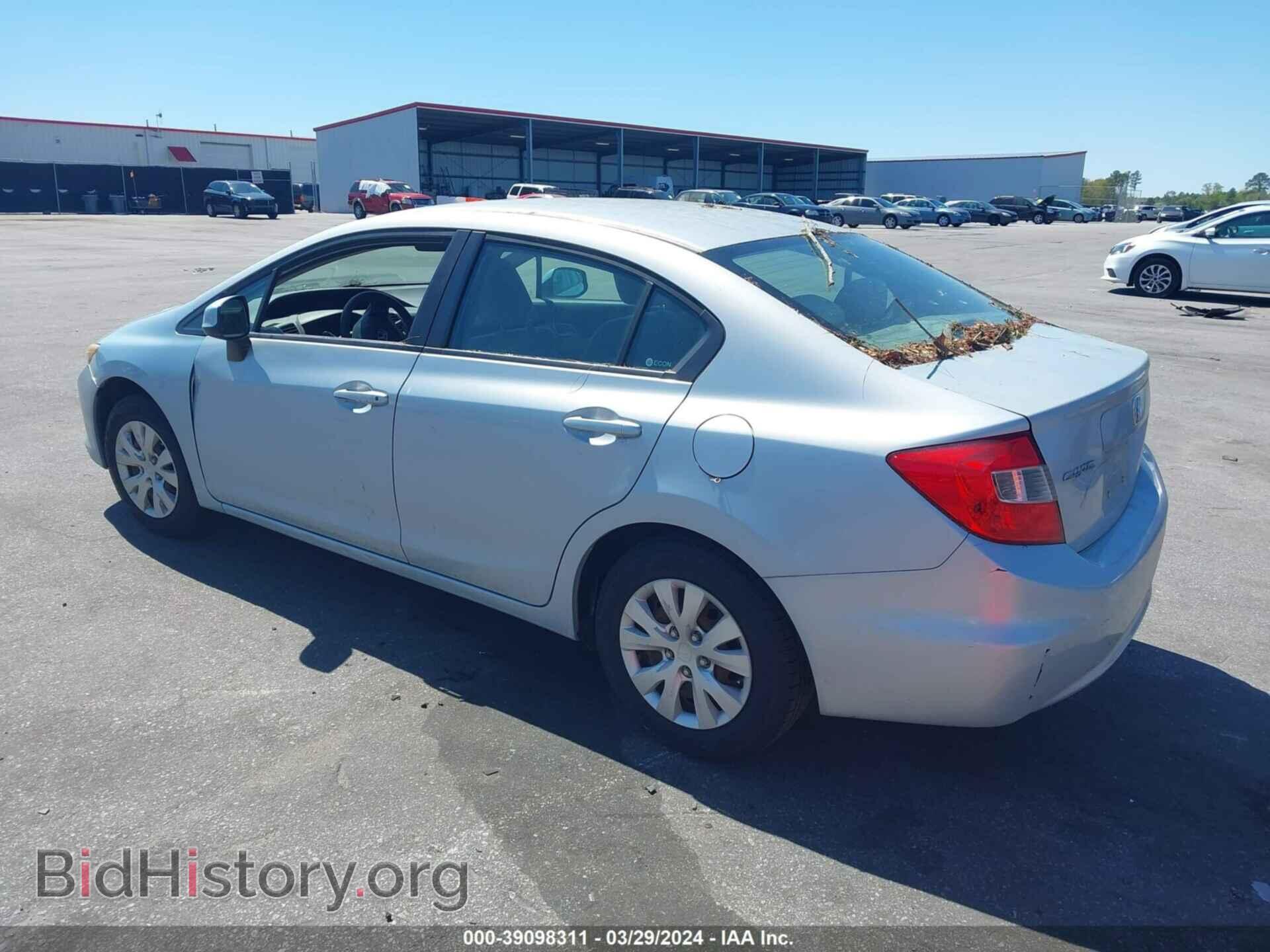 2012 HONDA CIVIC - VIN: 2HGFB2E54CH514648 - Фото 3