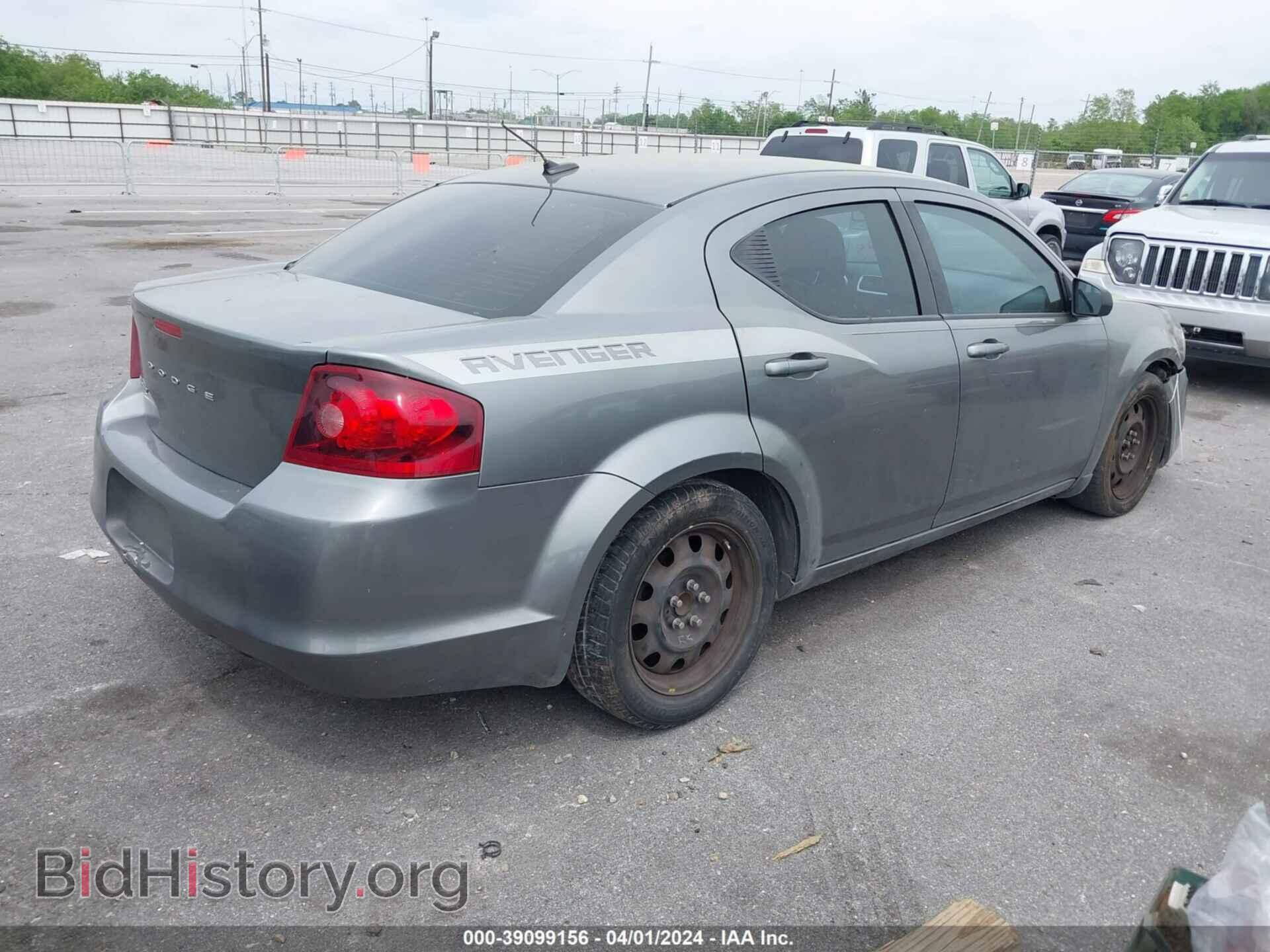 2013 DODGE AVENGER - VIN: 1C3CDZAG5DN756227 - Фото 4