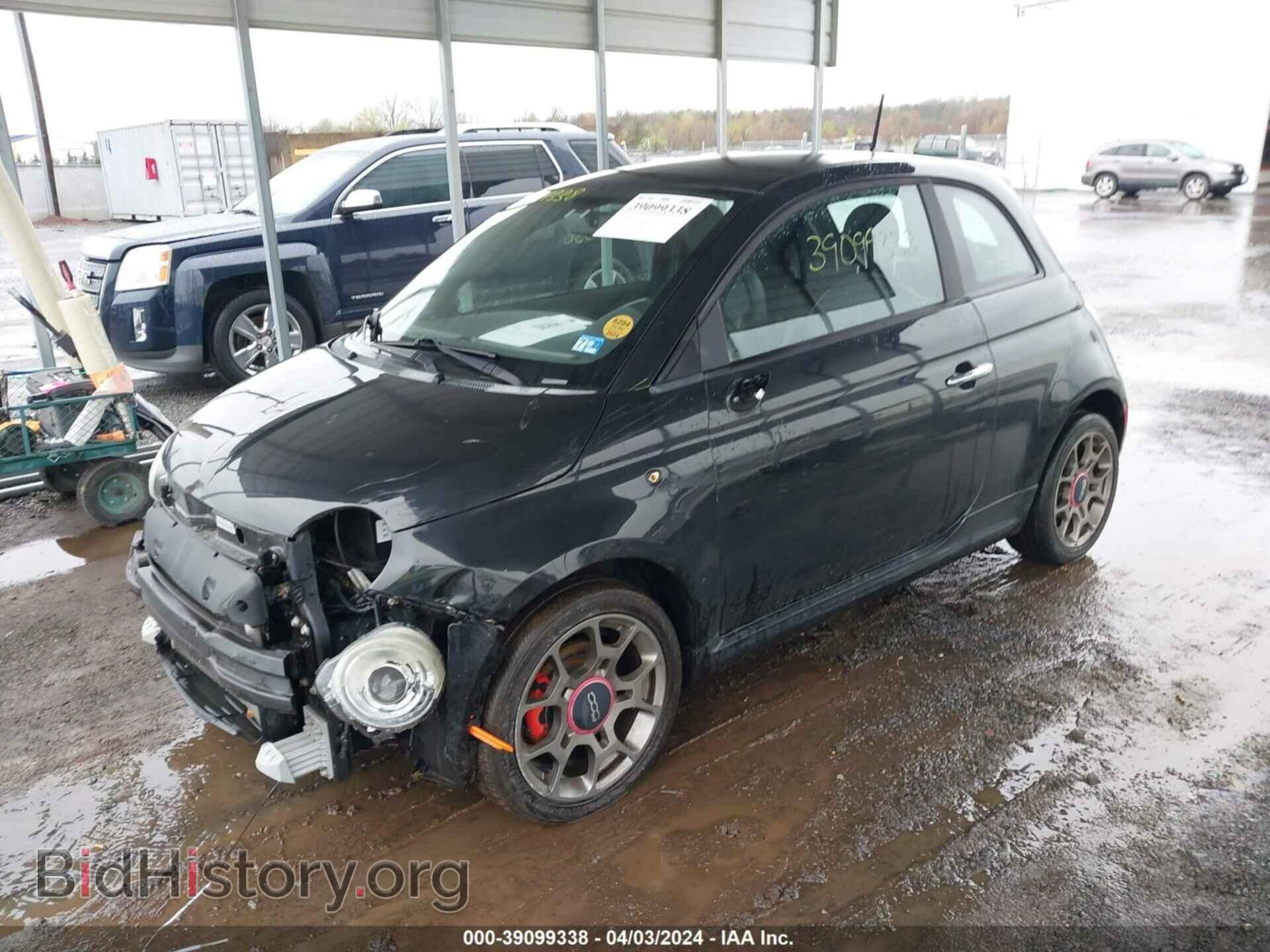 2012 FIAT 500 - VIN: 3C3CFFBR7CT101929 - Фото 2