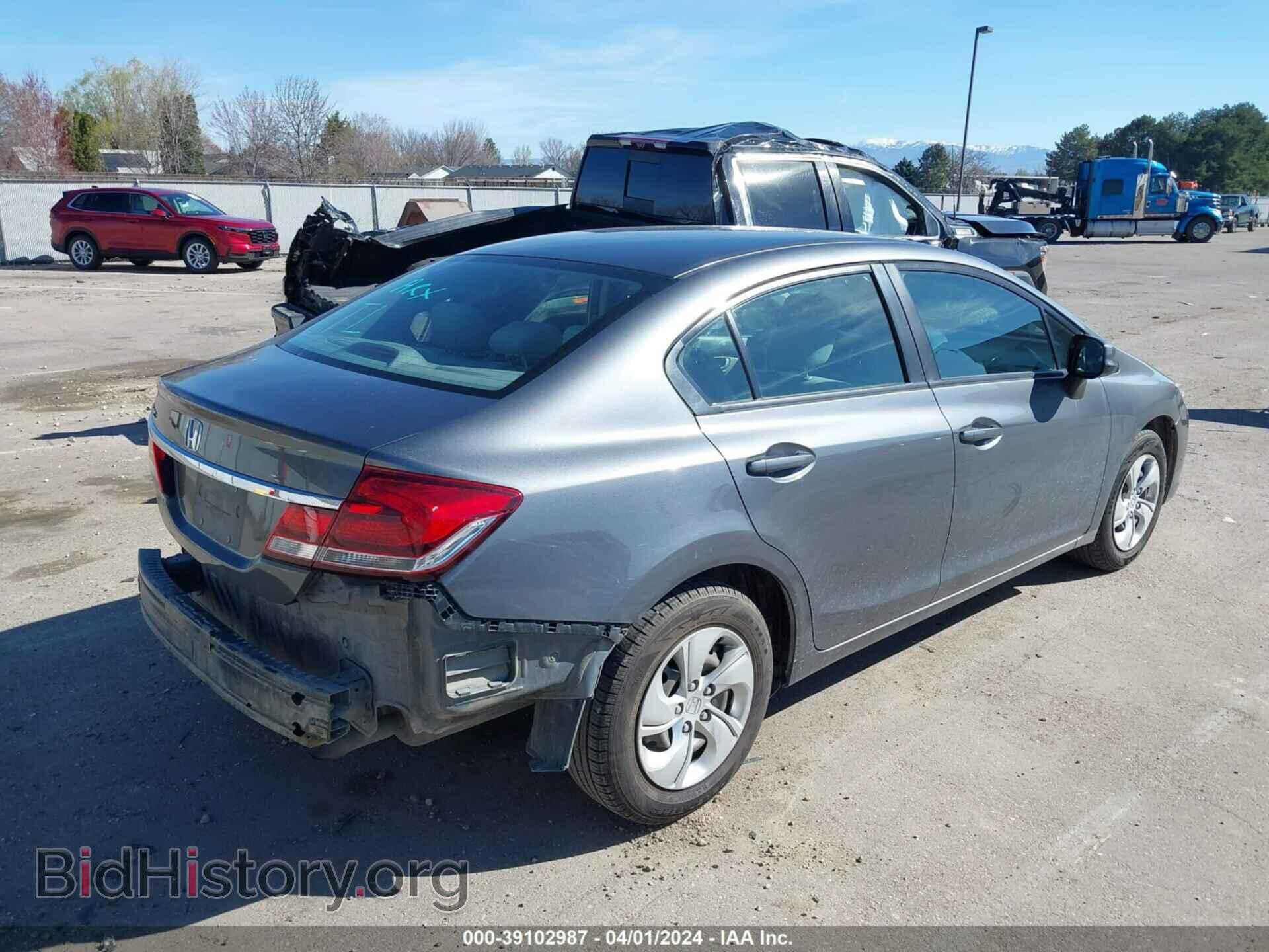 2013 HONDA CIVIC - VIN: 19XFB2F52DE078361 - Фото 4