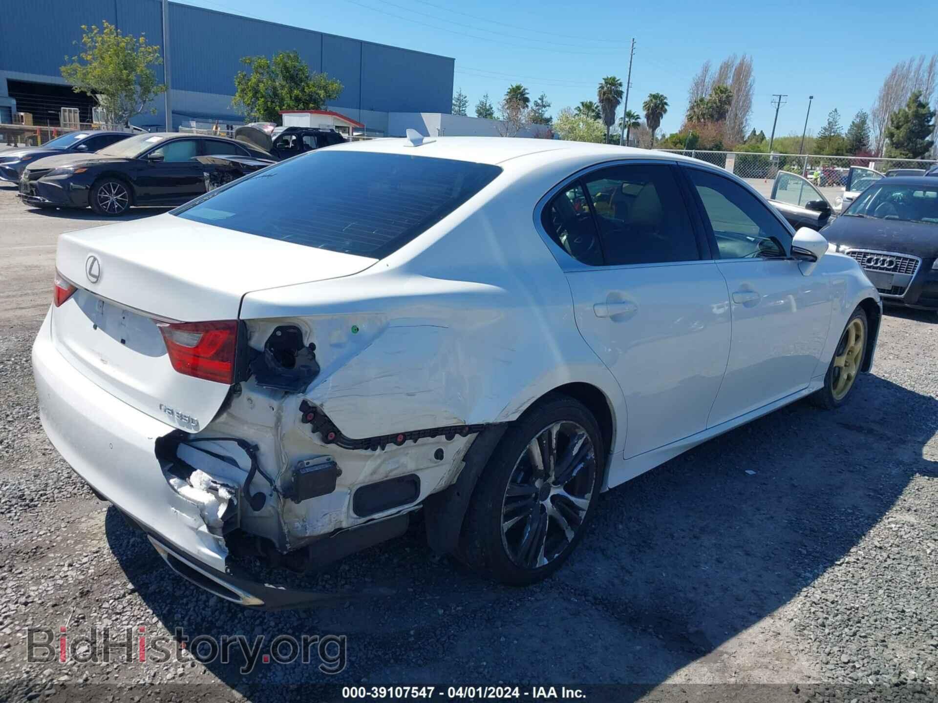 2014 LEXUS GS 350 - VIN: JTHBE1BL8E5033263 - Фото 4