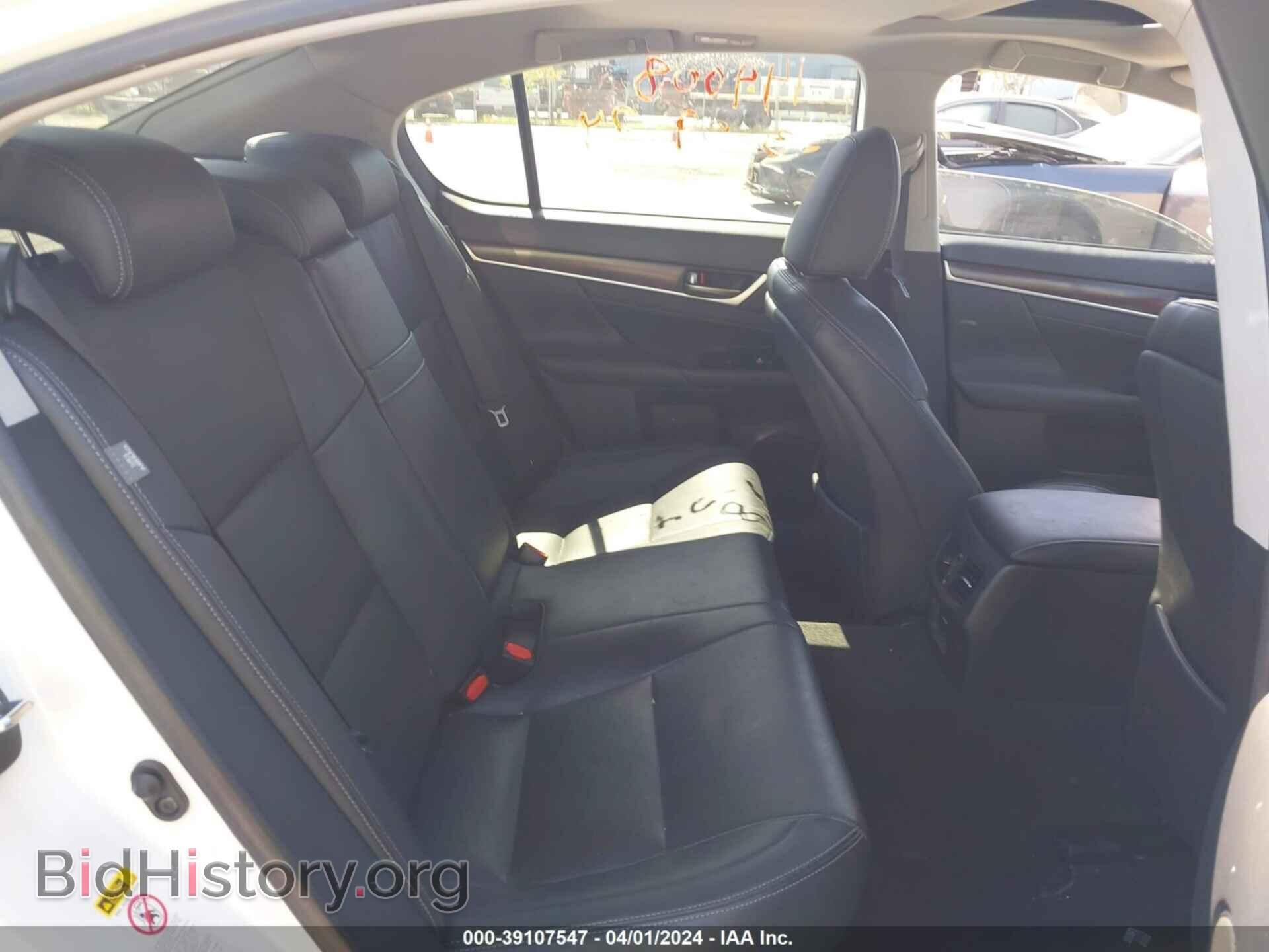2014 LEXUS GS 350 - VIN: JTHBE1BL8E5033263 - Фото 8