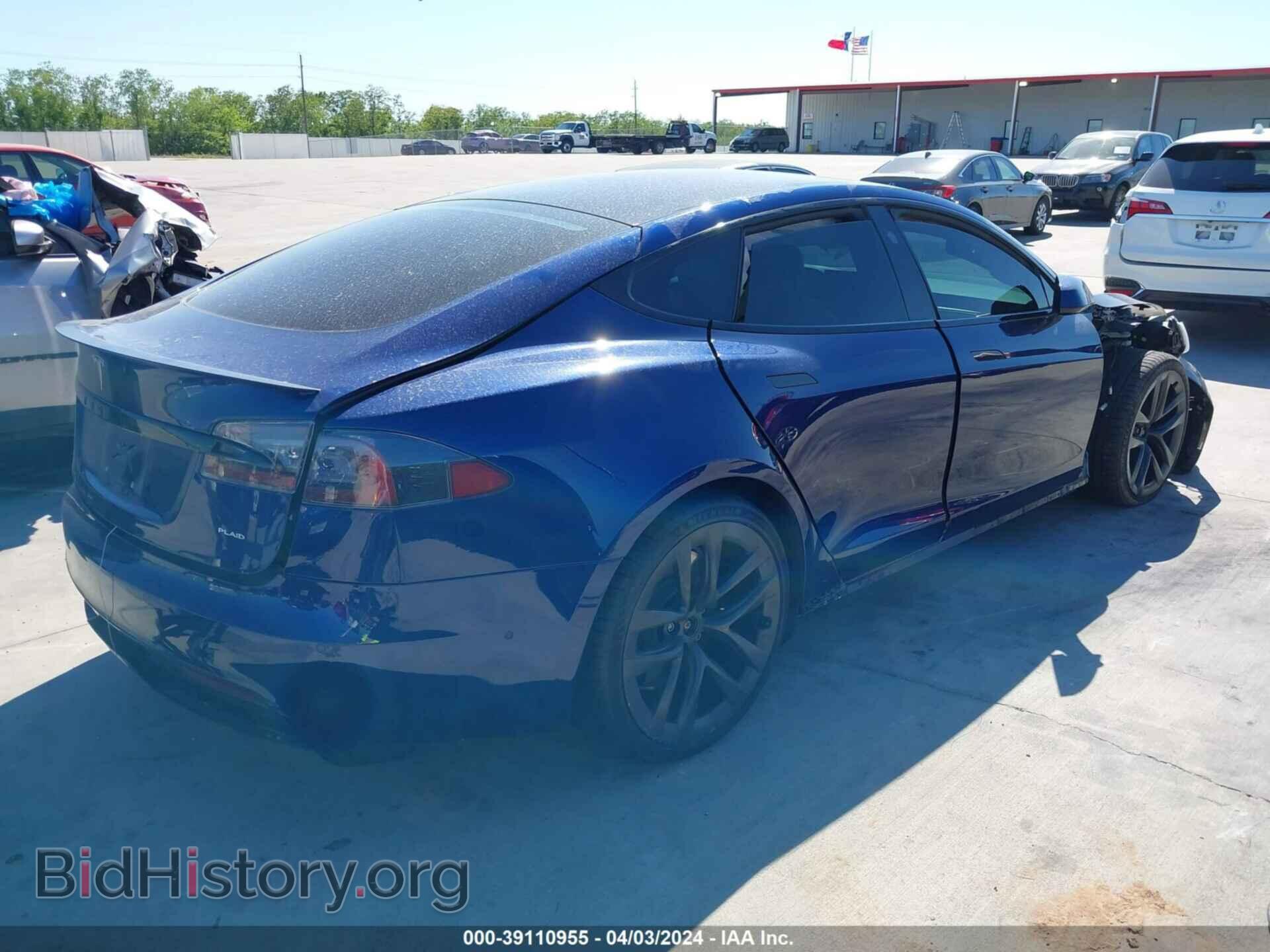 2022 TESLA MODEL S - VIN: 5YJSA1E67NF470740 - Фото 4