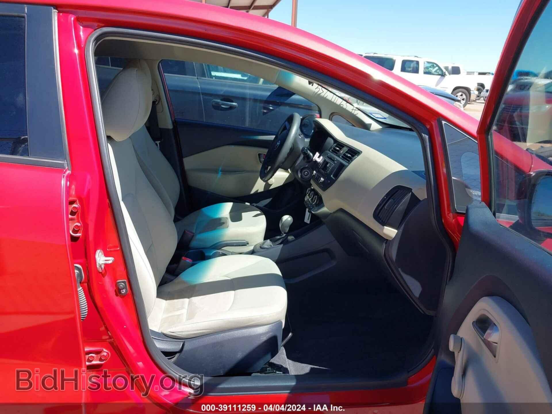 2013 KIA RIO - VIN: KNADM4A34D6316734 - Фото 5