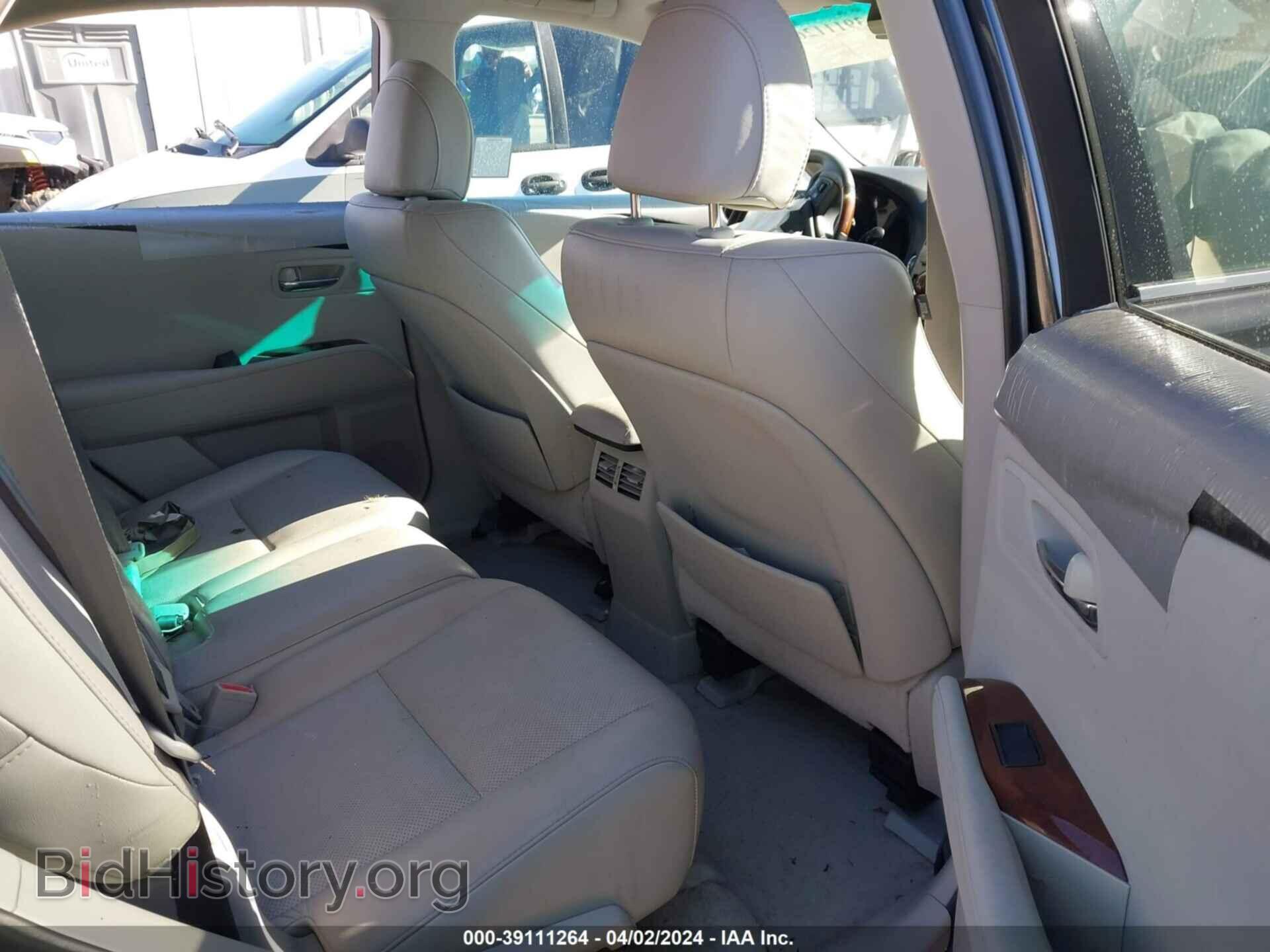 2010 LEXUS RX 350 - VIN: 2T2BK1BA0AC015583 - Фото 8