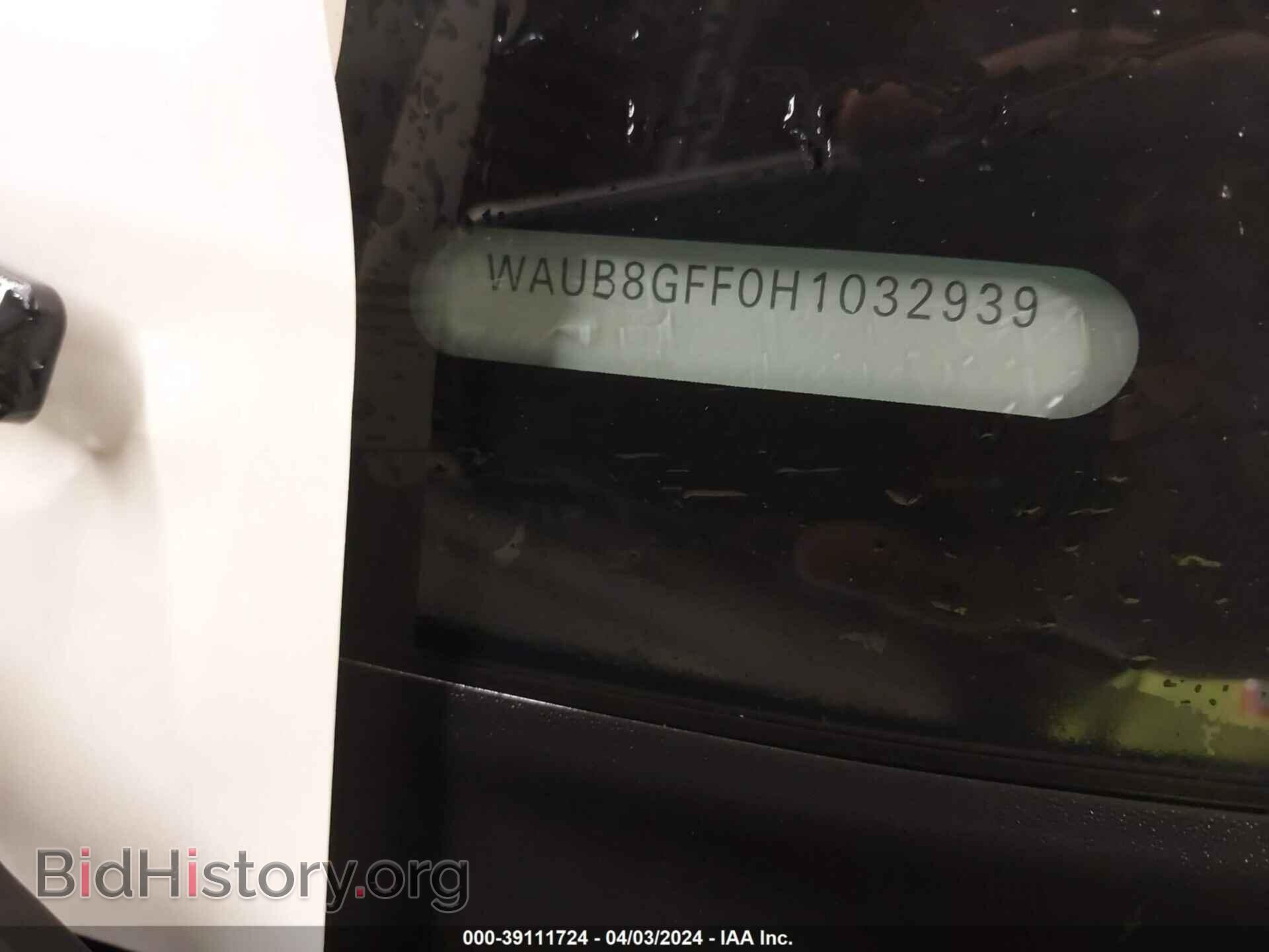 2017 AUDI A3 - VIN: WAUB8GFF0H1032939 - Фото 9