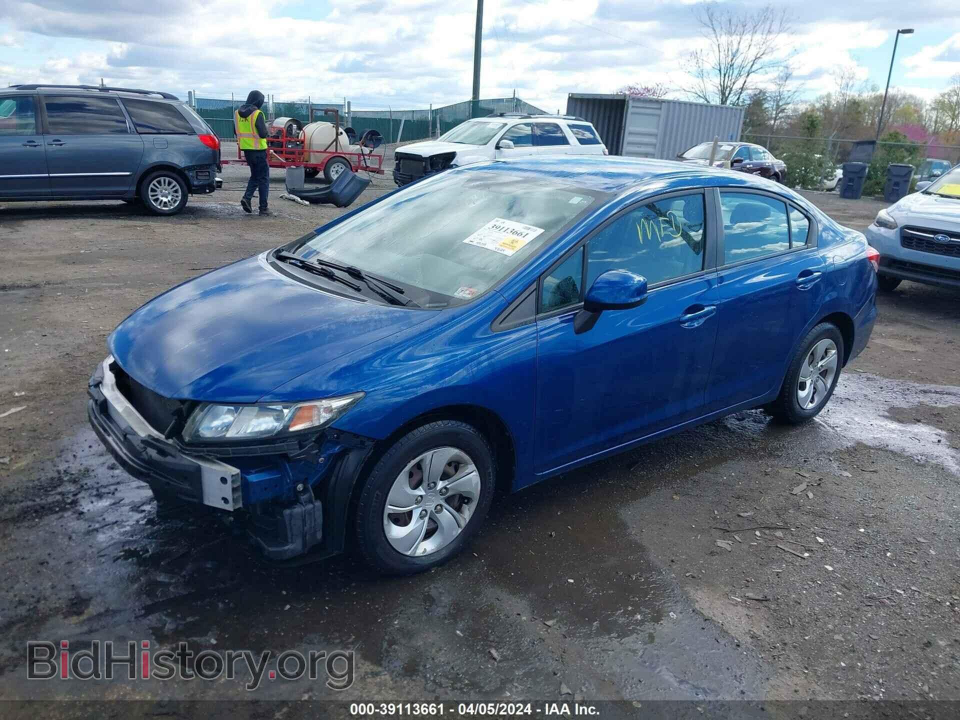 2013 HONDA CIVIC - VIN: 2HGFB2F59DH544924 - Фото 2