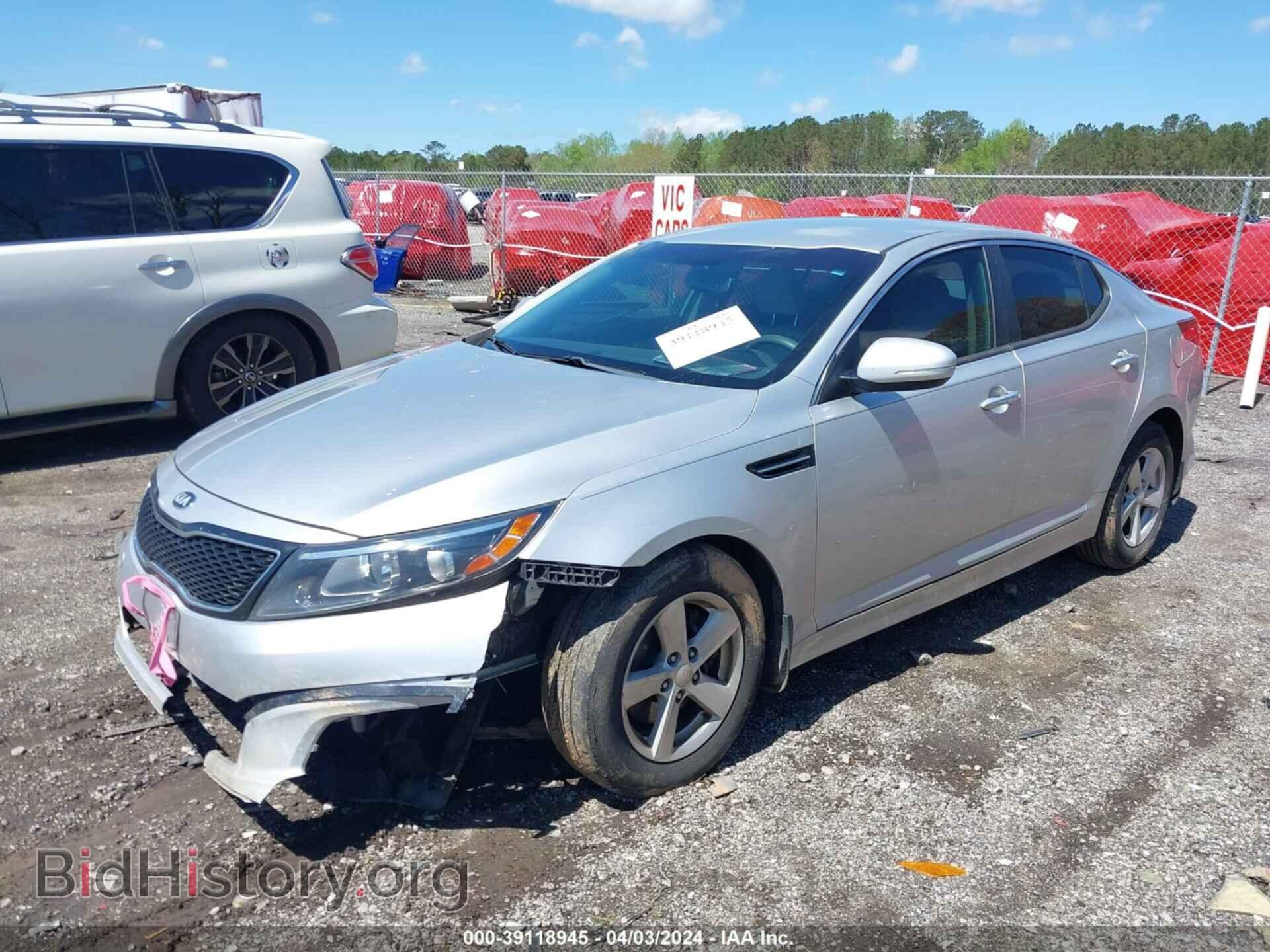 2014 KIA OPTIMA - VIN: KNAGM4A74E5499074 - Фото 2