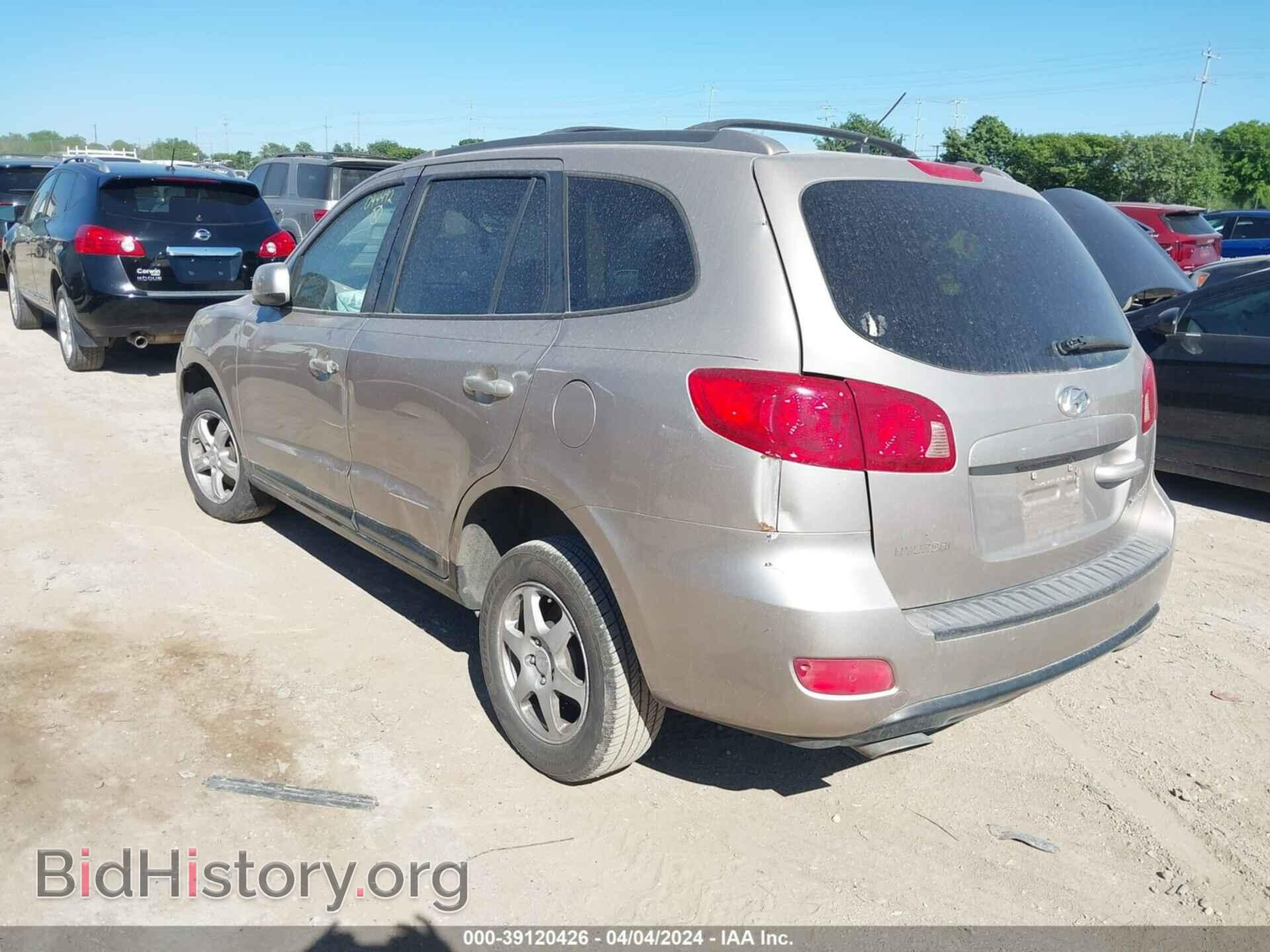 2007 HYUNDAI SANTA FE - VIN: 5NMSG13D87H044492 - Фото 3