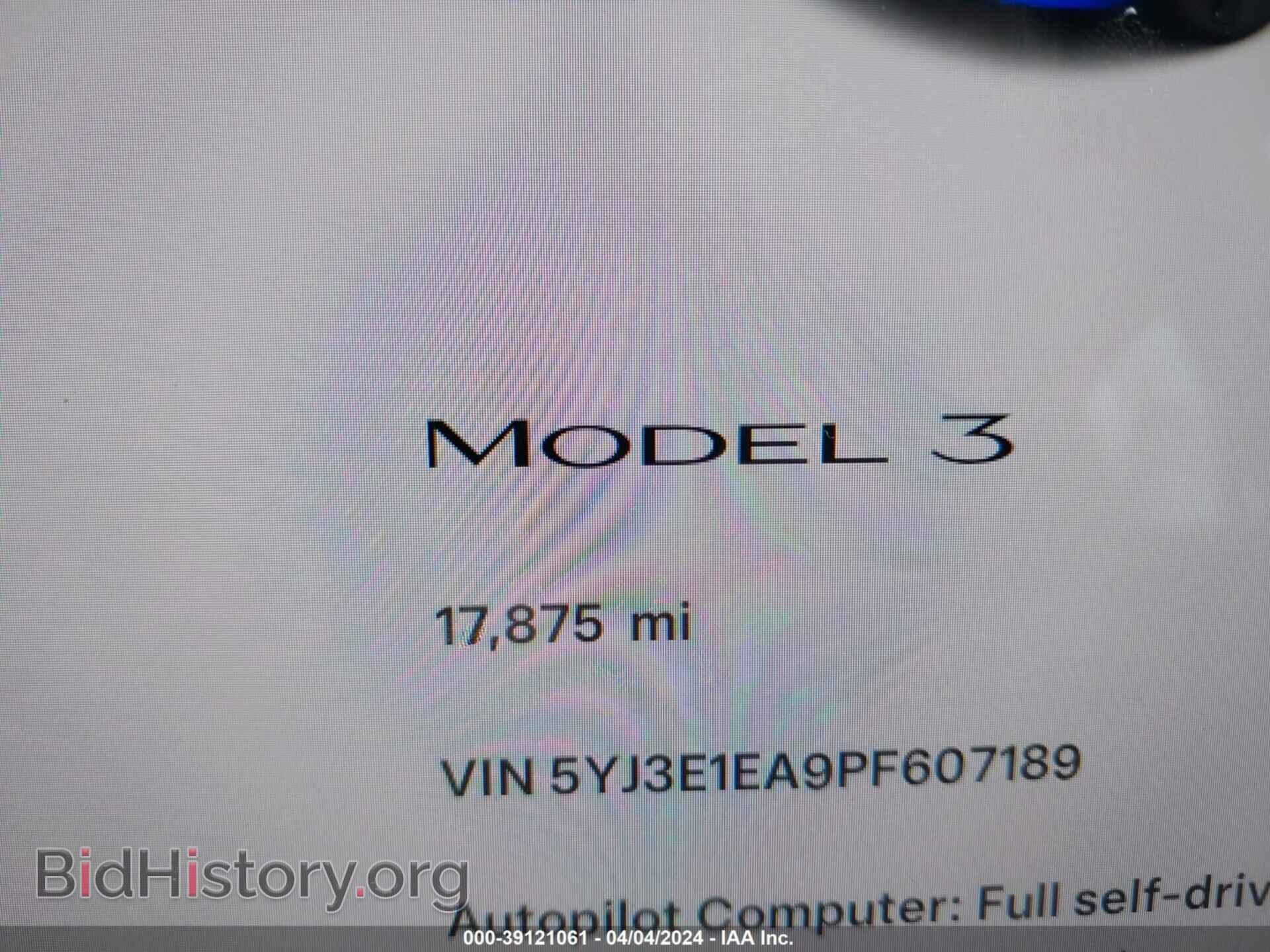 2023 TESLA MODEL 3 - VIN: 5YJ3E1EA9PF607189 - Фото 7