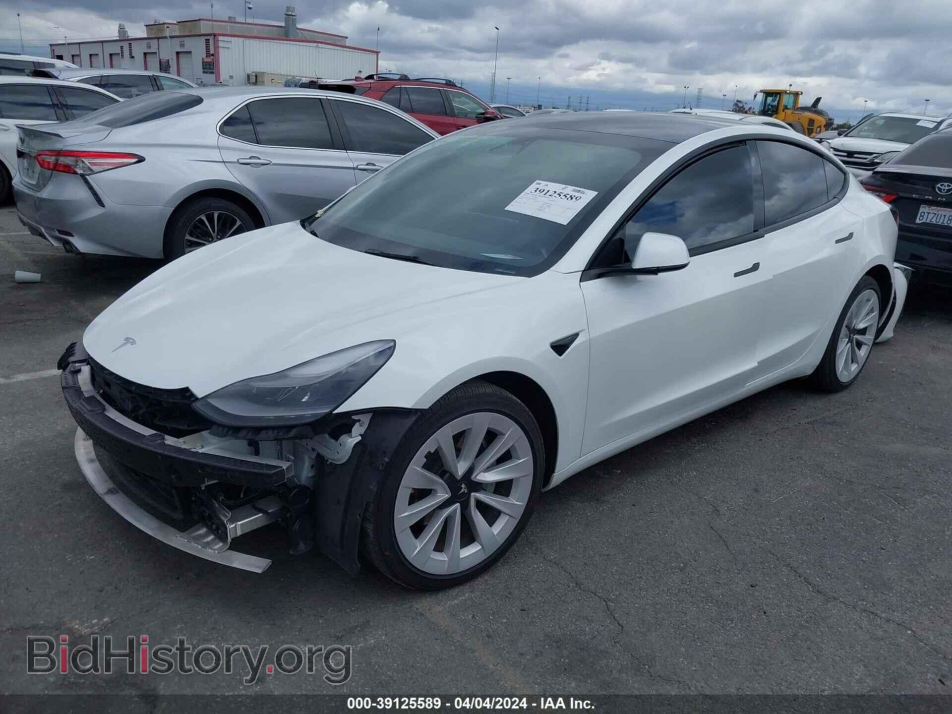2022 TESLA MODEL 3 - VIN: 5YJ3E1EB2NF106375 - Фото 2