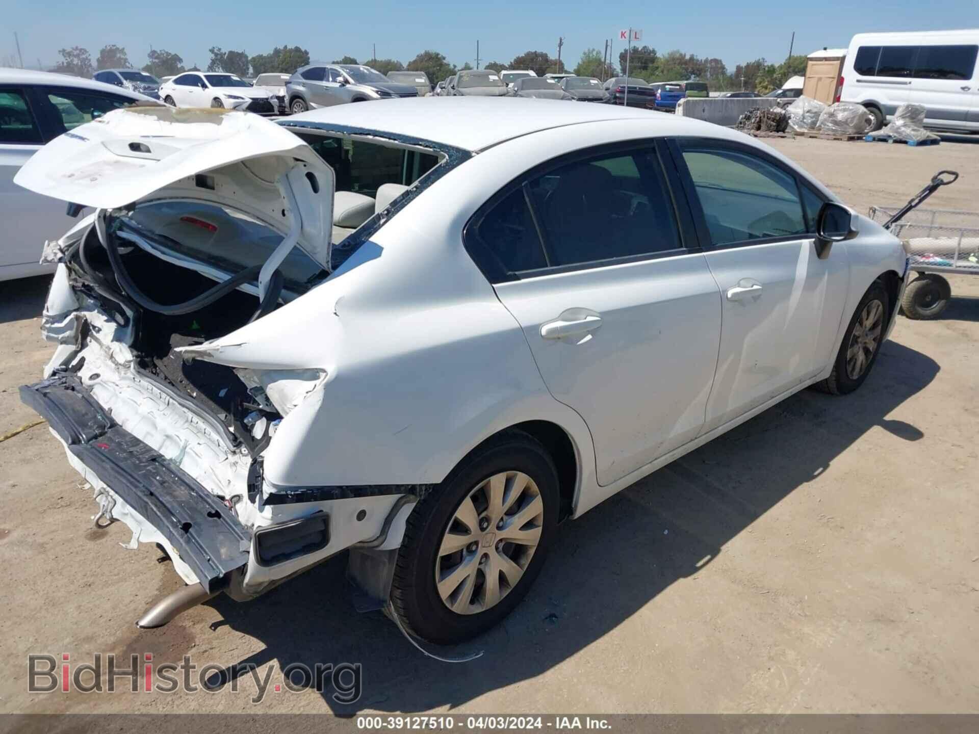 2012 HONDA CIVIC - VIN: 2HGFB2F57CH326527 - Фото 4
