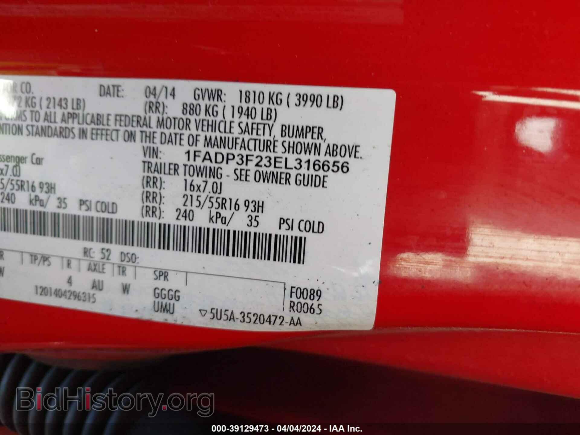 2014 FORD FOCUS - VIN: 1FADP3F23EL316656 - Photo 9