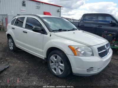 2007 Dodge CALIBER SXT, белый — VIN 1B3HB48B77D314307, IAAI