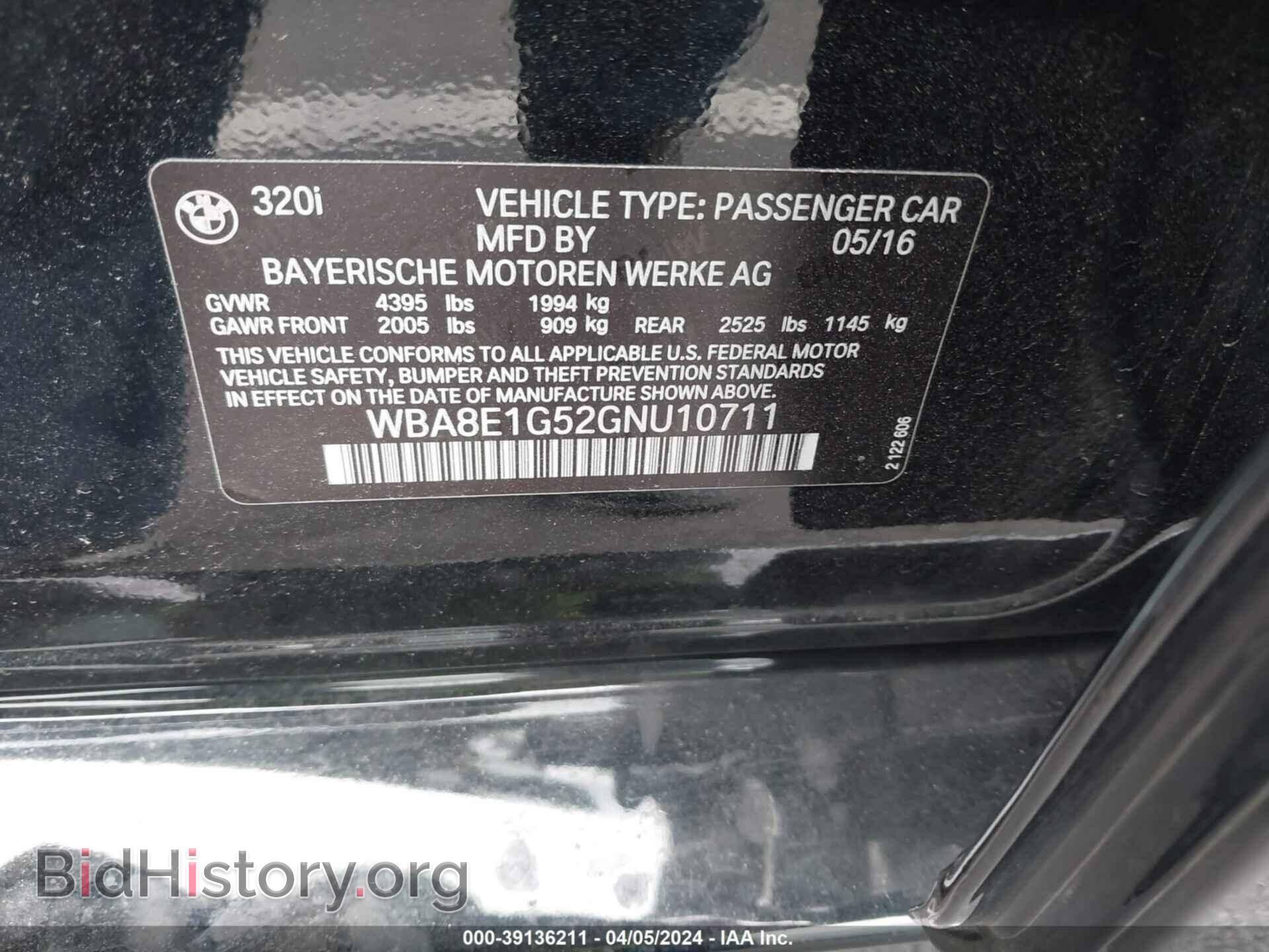 2016 BMW 320I - VIN: WBA8E1G52GNU10711 - Photo 9
