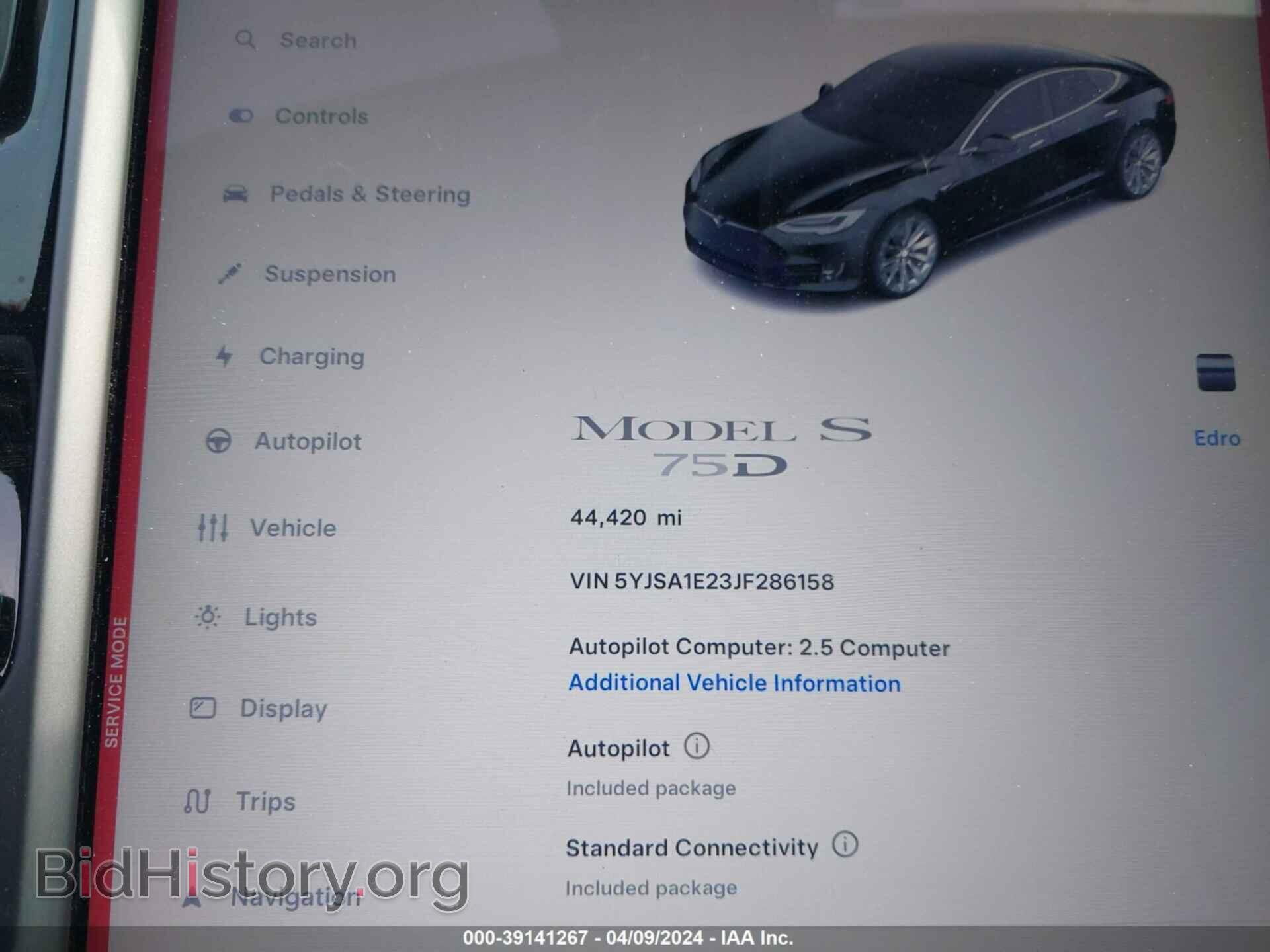 2018 TESLA MODEL S - VIN: 5YJSA1E23JF286158 - Photo 7