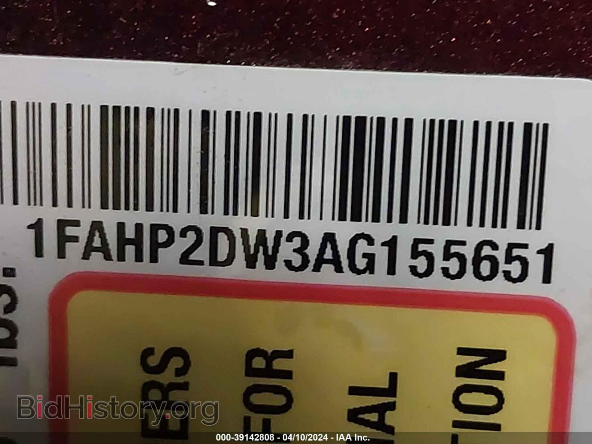 2010 FORD TAURUS - VIN: 1FAHP2DW3AG155651 - Фото 9