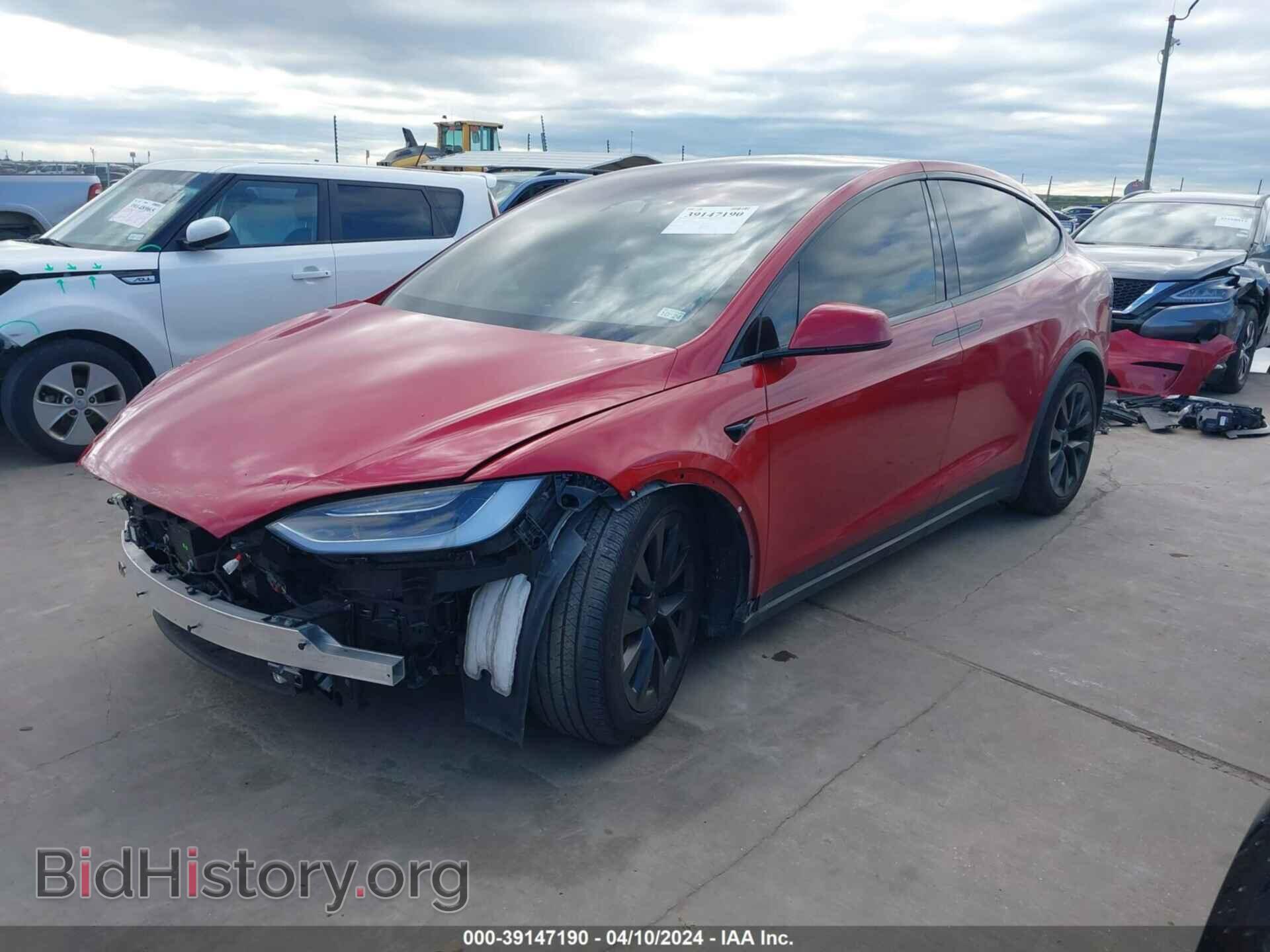 2022 TESLA MODEL X - VIN: 7SAXCBE69NF360121 - Фото 2