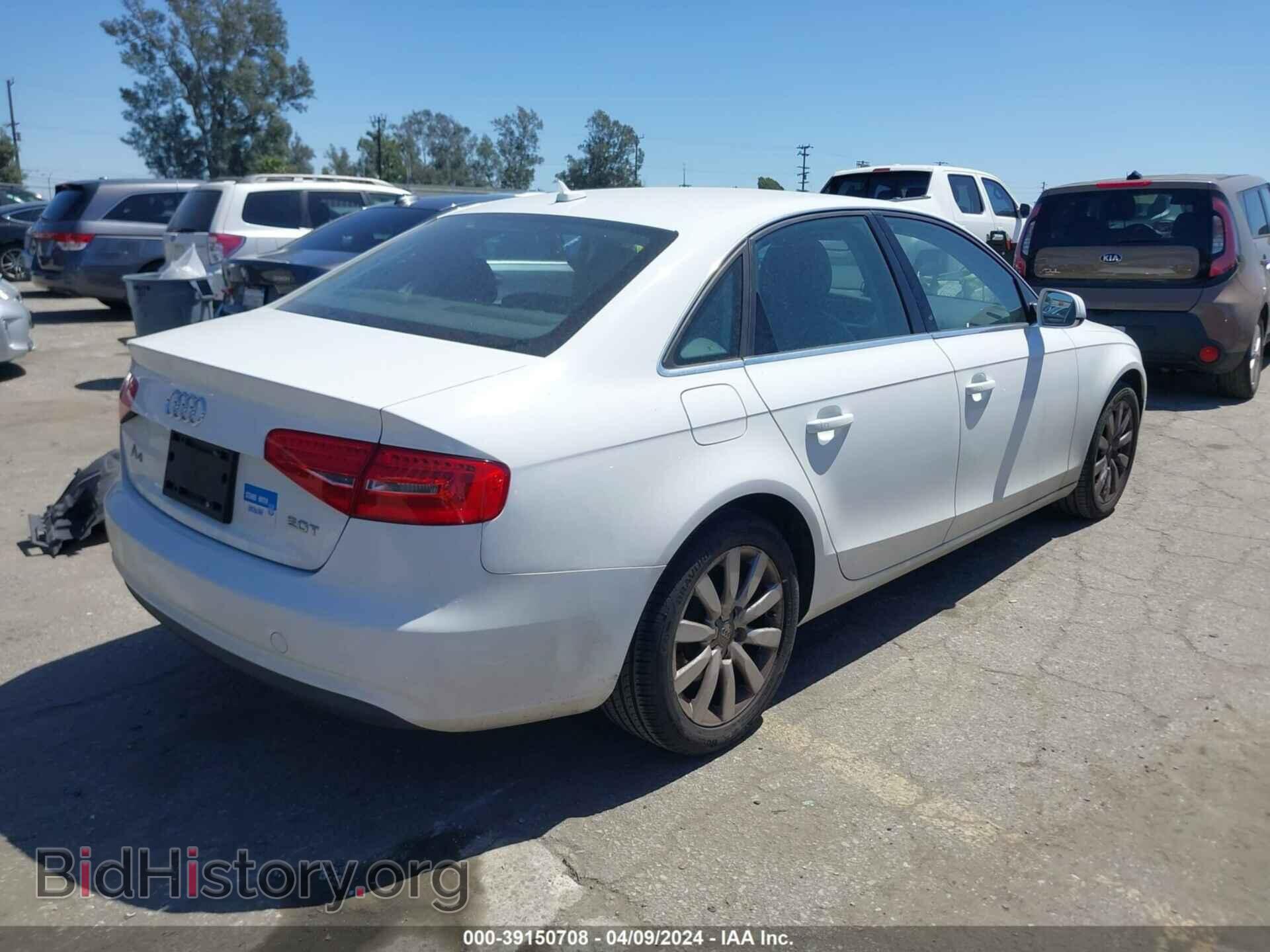2013 AUDI A4 - VIN: WAUAFAFL2DA056223 - Фото 4