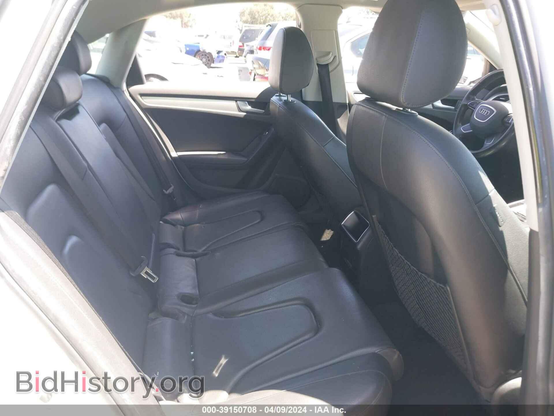 2013 AUDI A4 - VIN: WAUAFAFL2DA056223 - Фото 8