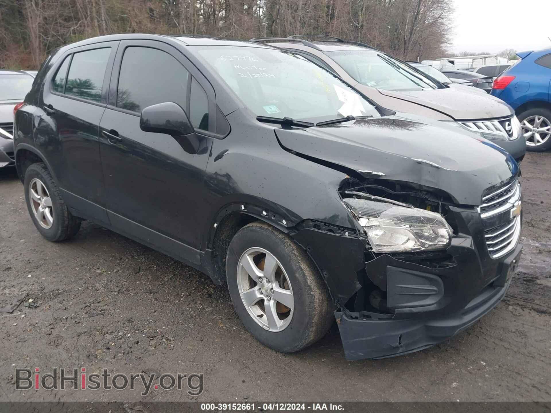 Фотография KL7CJNSB2GB627476 - CHEVROLET TRAX 2016