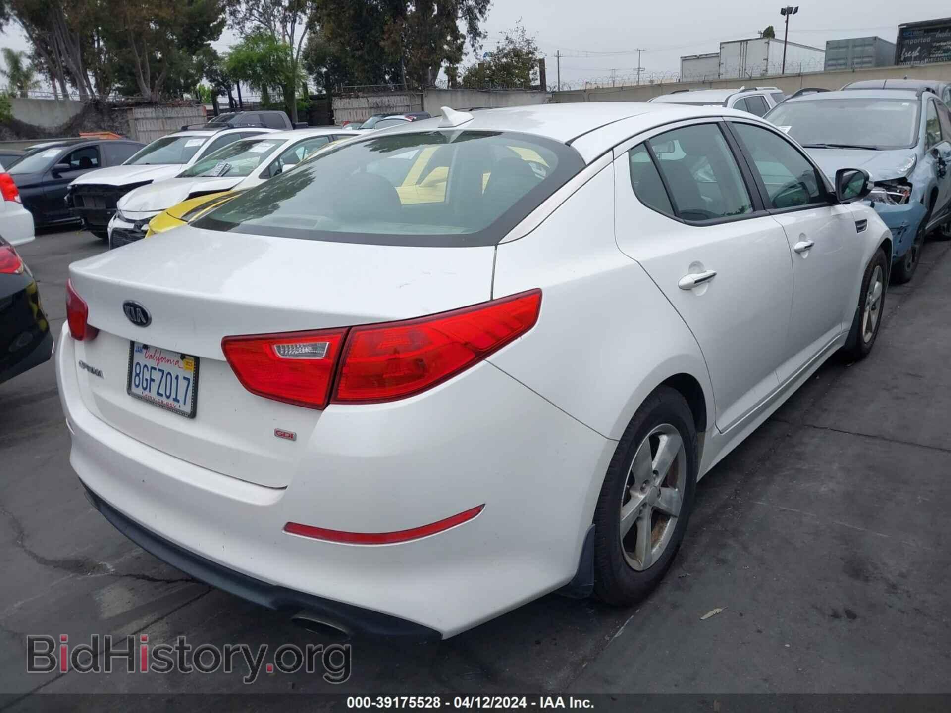2015 KIA OPTIMA - VIN: KNAGM4A75F5664566 - Фото 4