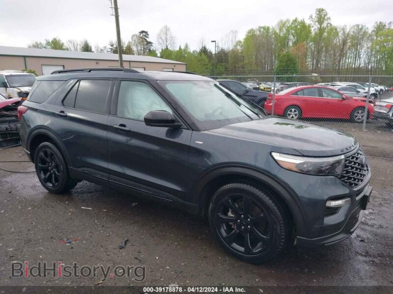2023 Ford EXPLORER ST-Line (VIN 1FMSK8KH6PGA51472) — фото 1 из 17, IAAI, повреждение: левая передняя часть