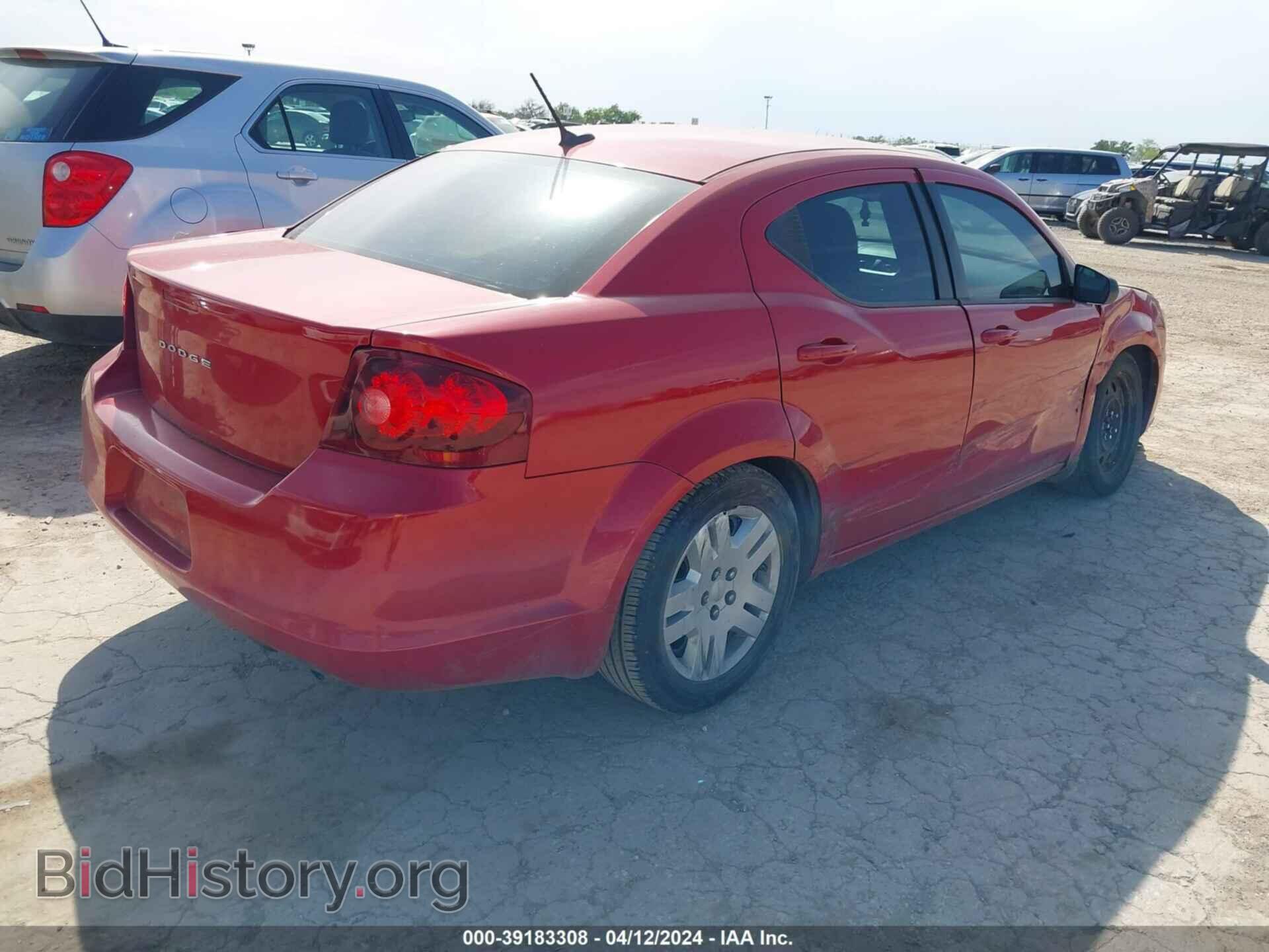 2013 DODGE AVENGER - VIN: 1C3CDZAB9DN627136 - Фото 4