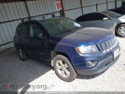 2014 Jeep COMPASS Sport, синий — VIN 1C4NJDBB3ED592311, IAAI