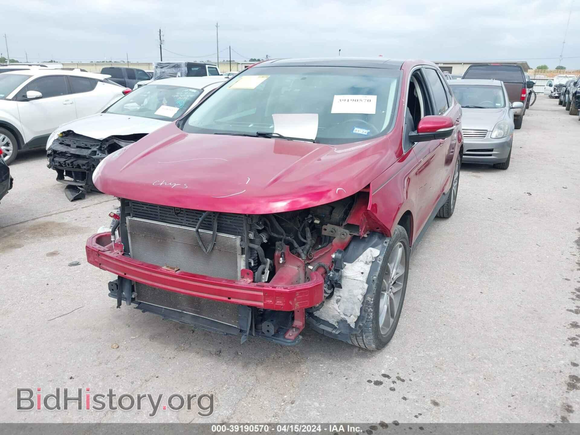 2015 FORD EDGE - VIN: 2FMTK3K80FBB80742 - Фото 2