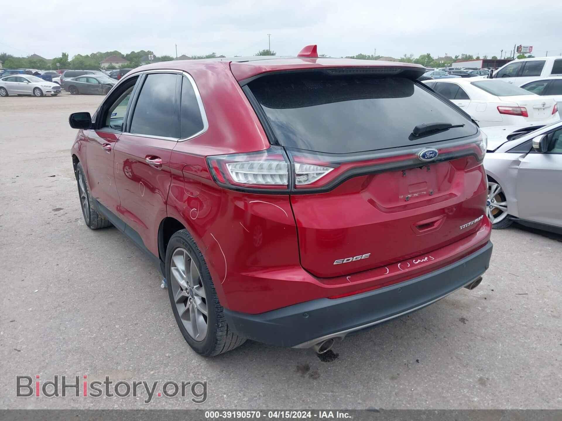 2015 FORD EDGE - VIN: 2FMTK3K80FBB80742 - Фото 3