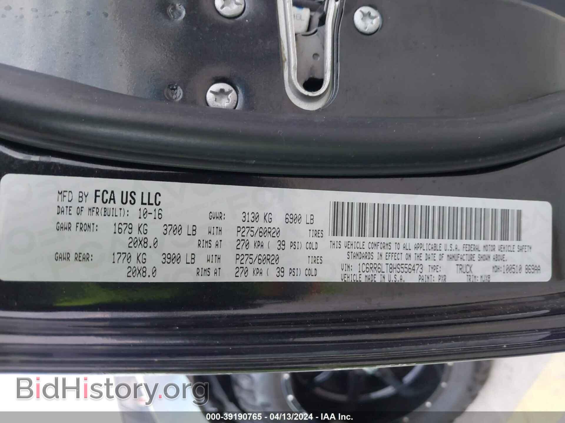 2017 RAM 1500 - VIN: 1C6RR6LT8HS556473 - Фото 9