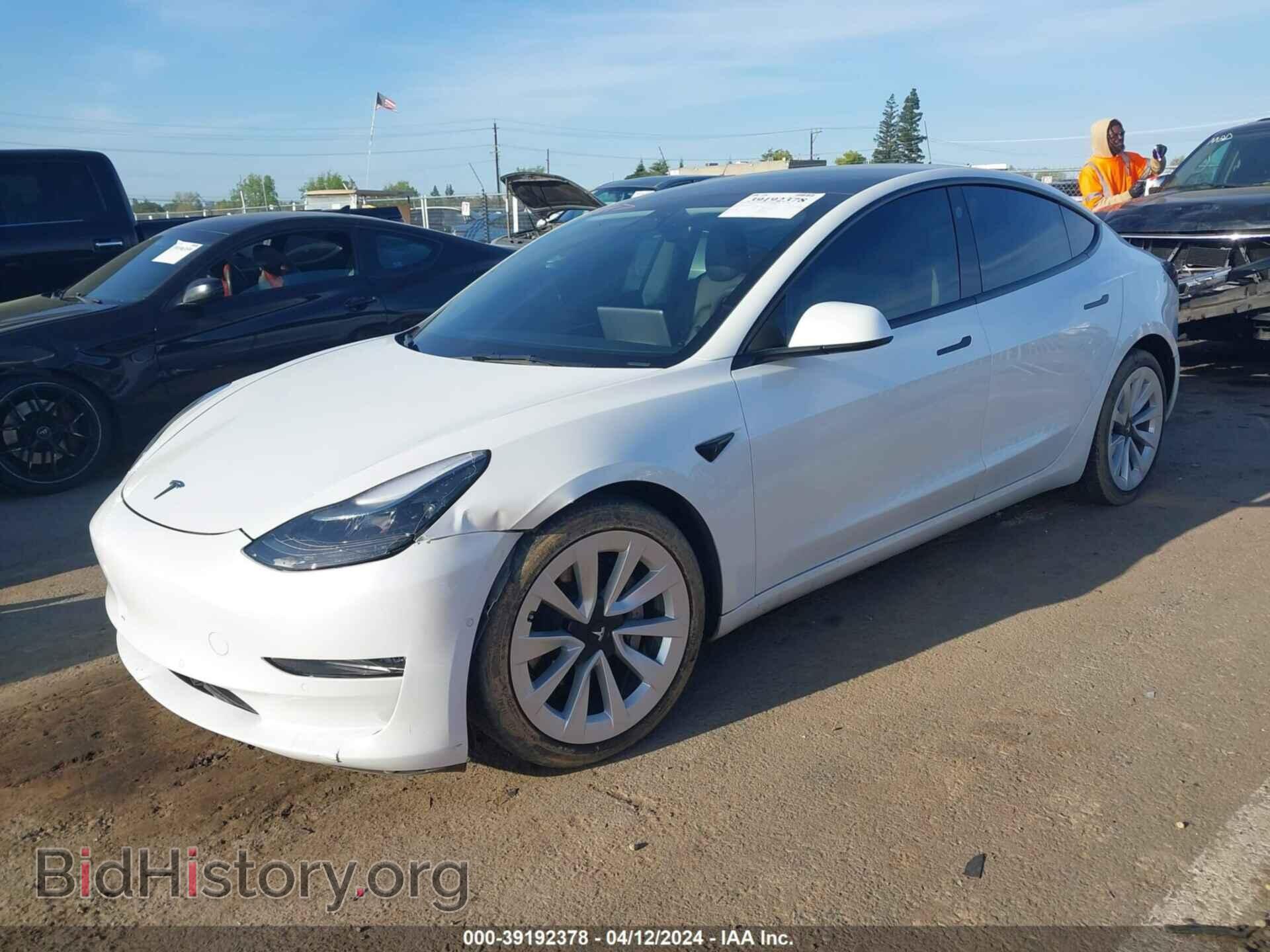 2022 TESLA MODEL 3 - VIN: 5YJ3E1EB5NF122196 - Фото 2