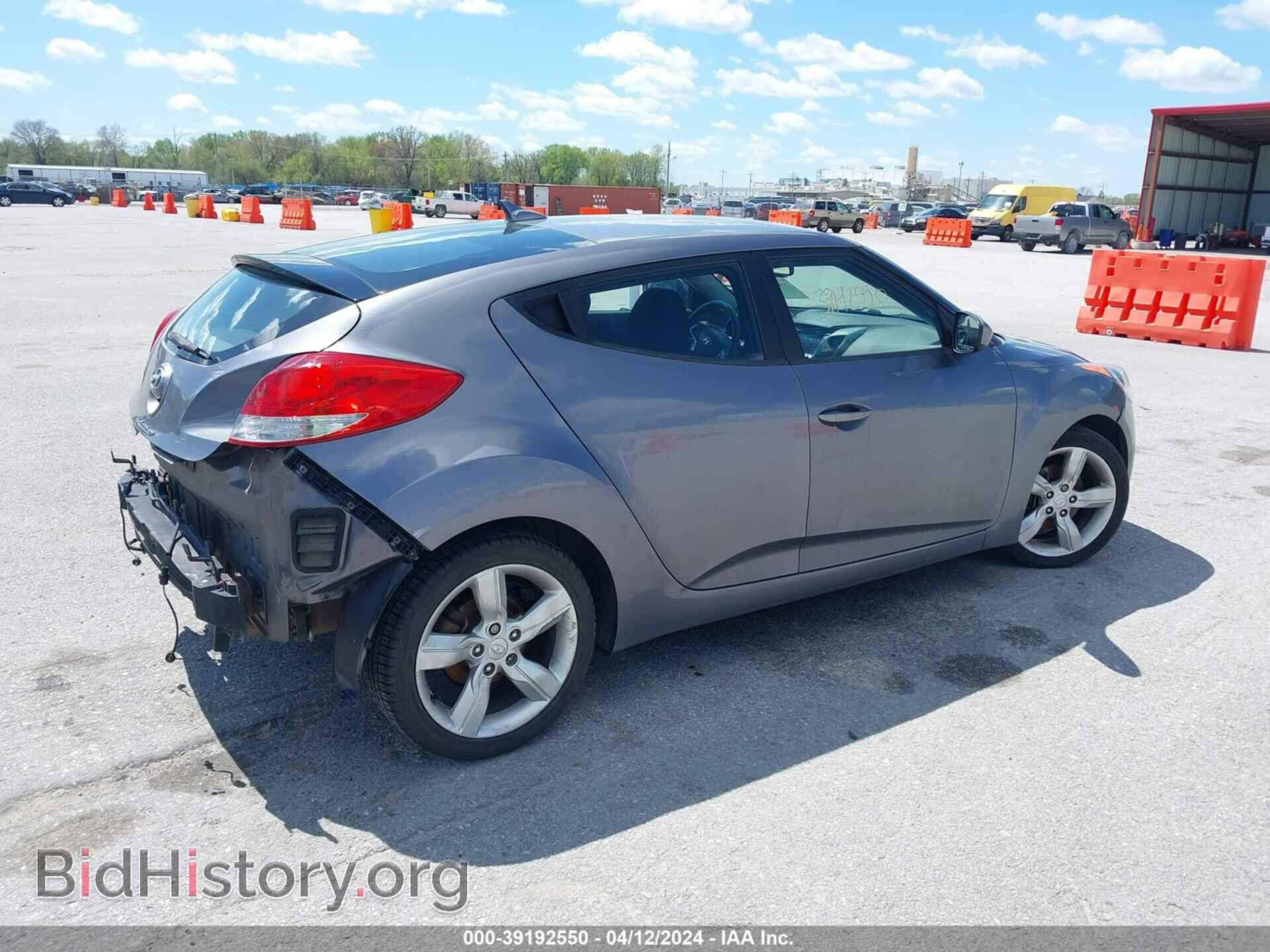 2012 HYUNDAI VELOSTER - VIN: KMHTC6AD5CU079795 - Фото 4