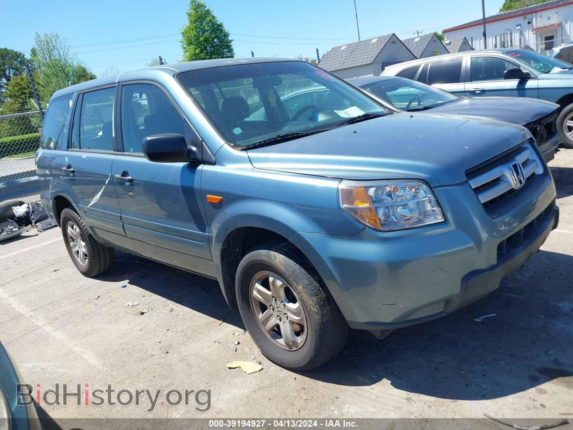 Photo 5FNYF28106B052202 - HONDA PILOT 2006