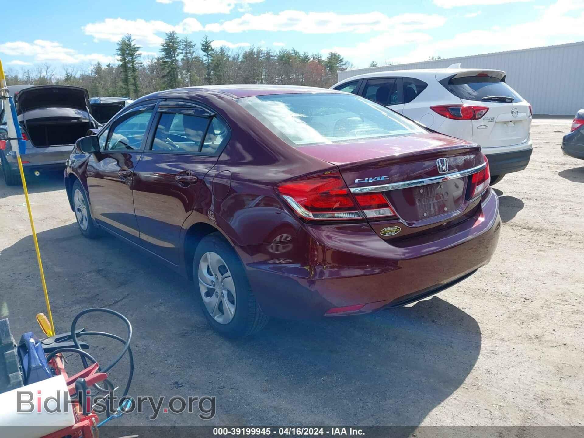 2014 HONDA CIVIC - VIN: 2HGFB2F56EH500378 - Фото 3
