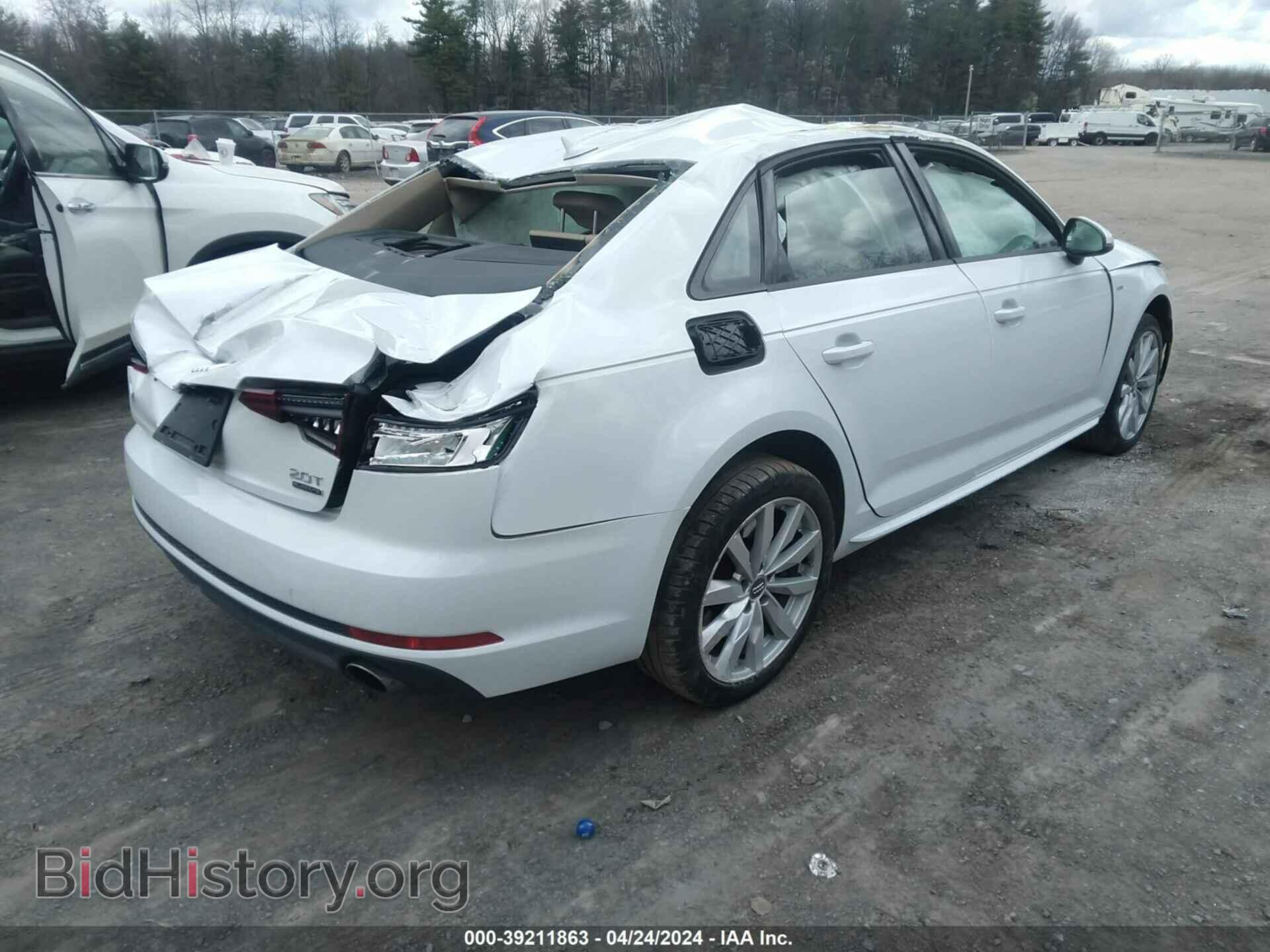 2018 AUDI A4 - VIN: WAUDNAF45JA203879 - Photo 4
