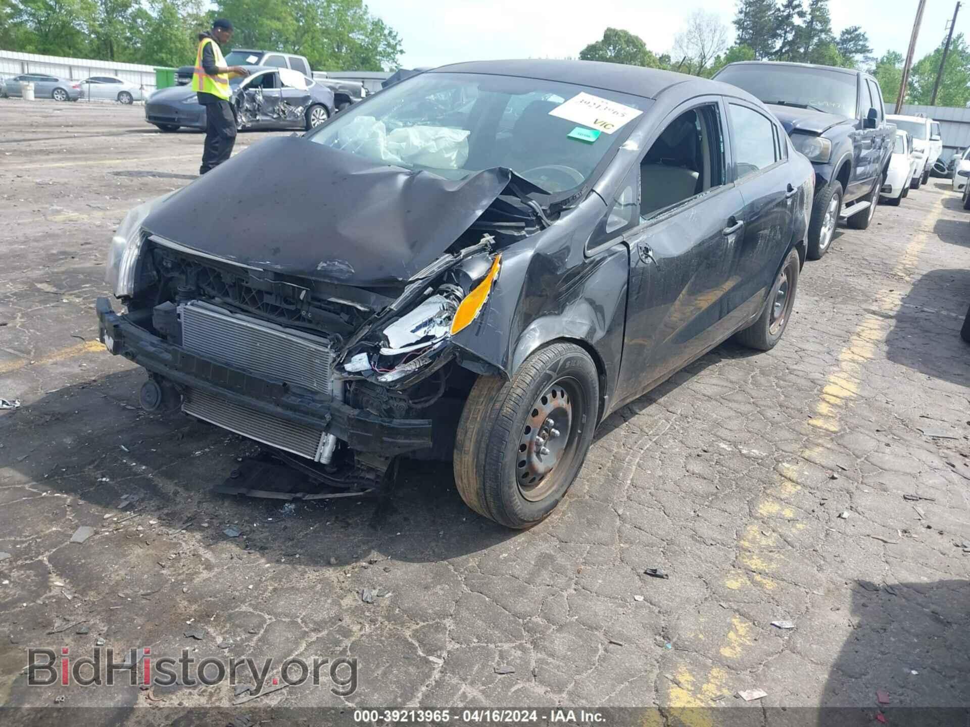 2012 KIA RIO - VIN: KNADM4A3XC6047590 - Фото 2
