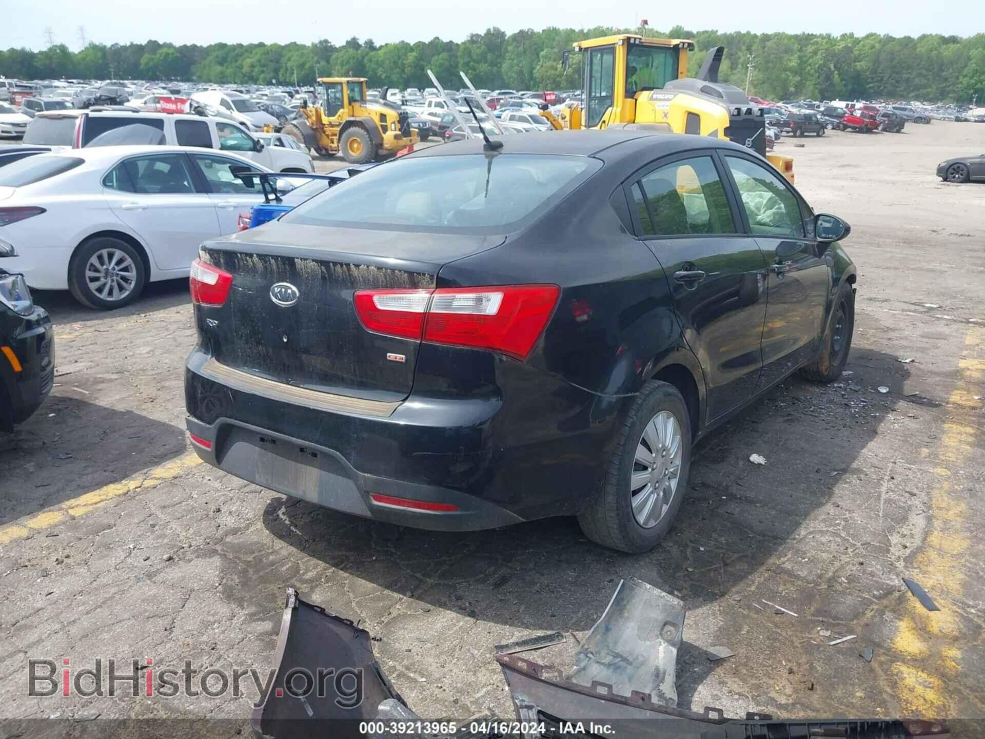 2012 KIA RIO - VIN: KNADM4A3XC6047590 - Фото 4