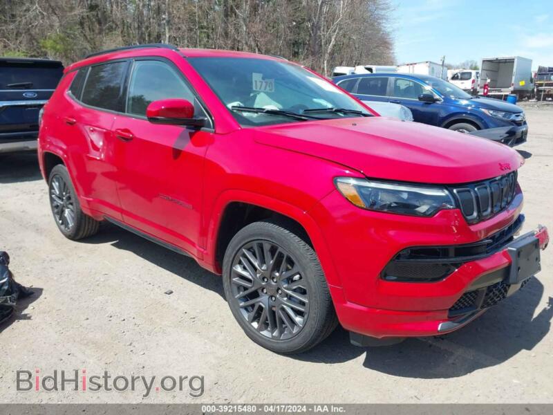 2022 Jeep COMPASS (RED) Edition 4X4 (VIN 3C4NJDCB2NT213033) — photo 1 of 16, IAAI, damage: front end