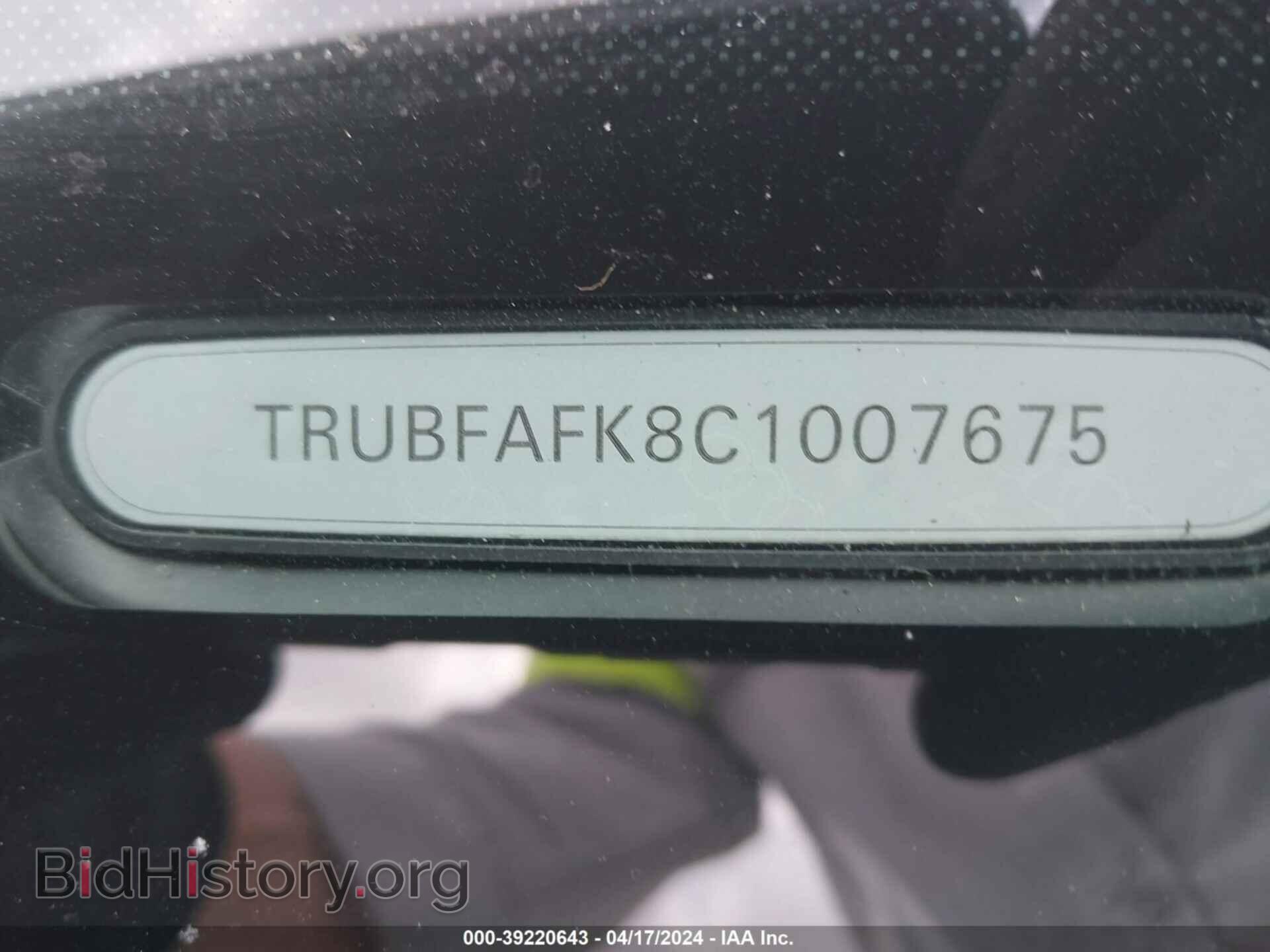 2012 AUDI TT - VIN: TRUBFAFK8C1007675 - Фото 9