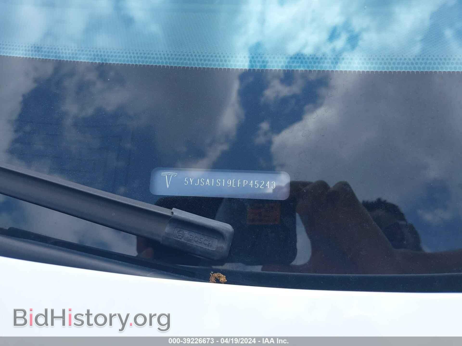 2014 TESLA MODEL S - VIN: 5YJSA1S19EFP45243 - Фото 9