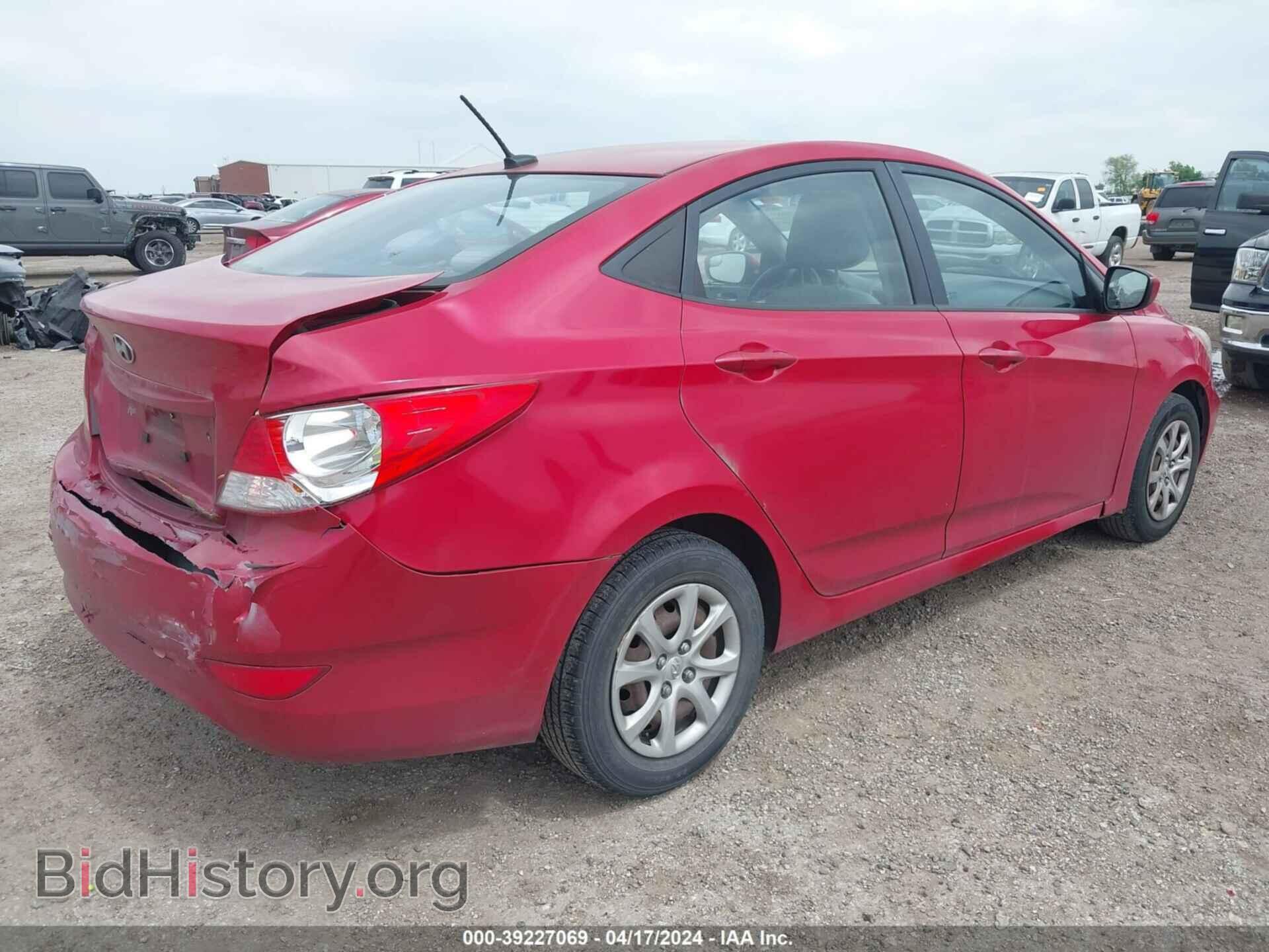 2014 HYUNDAI ACCENT - VIN: KMHCT4AEXEU651329 - Фото 4