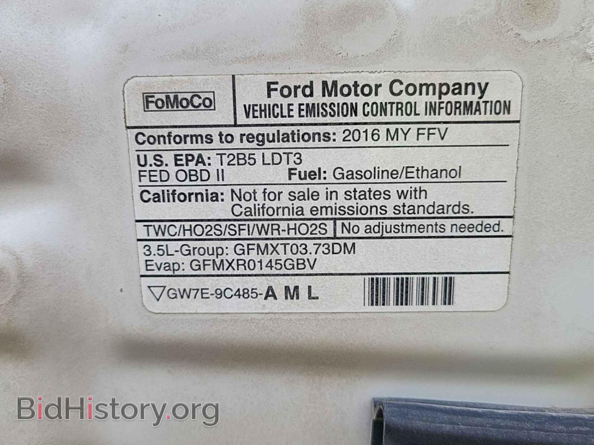 2016 FORD EXPLORER - VIN: 1FM5K8B88GGA12900 - Фото 6