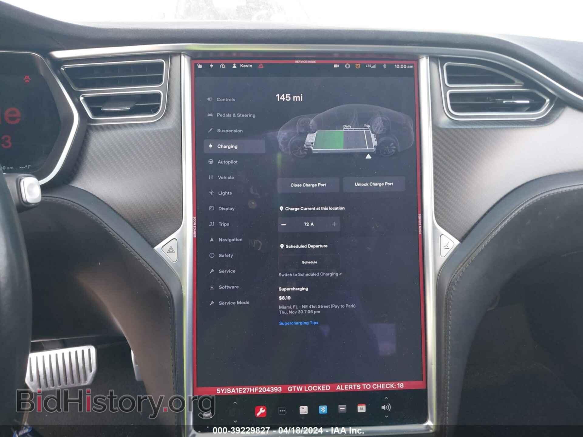 2017 TESLA MODEL S - VIN: 5YJSA1E27HF204393 - Photo 18